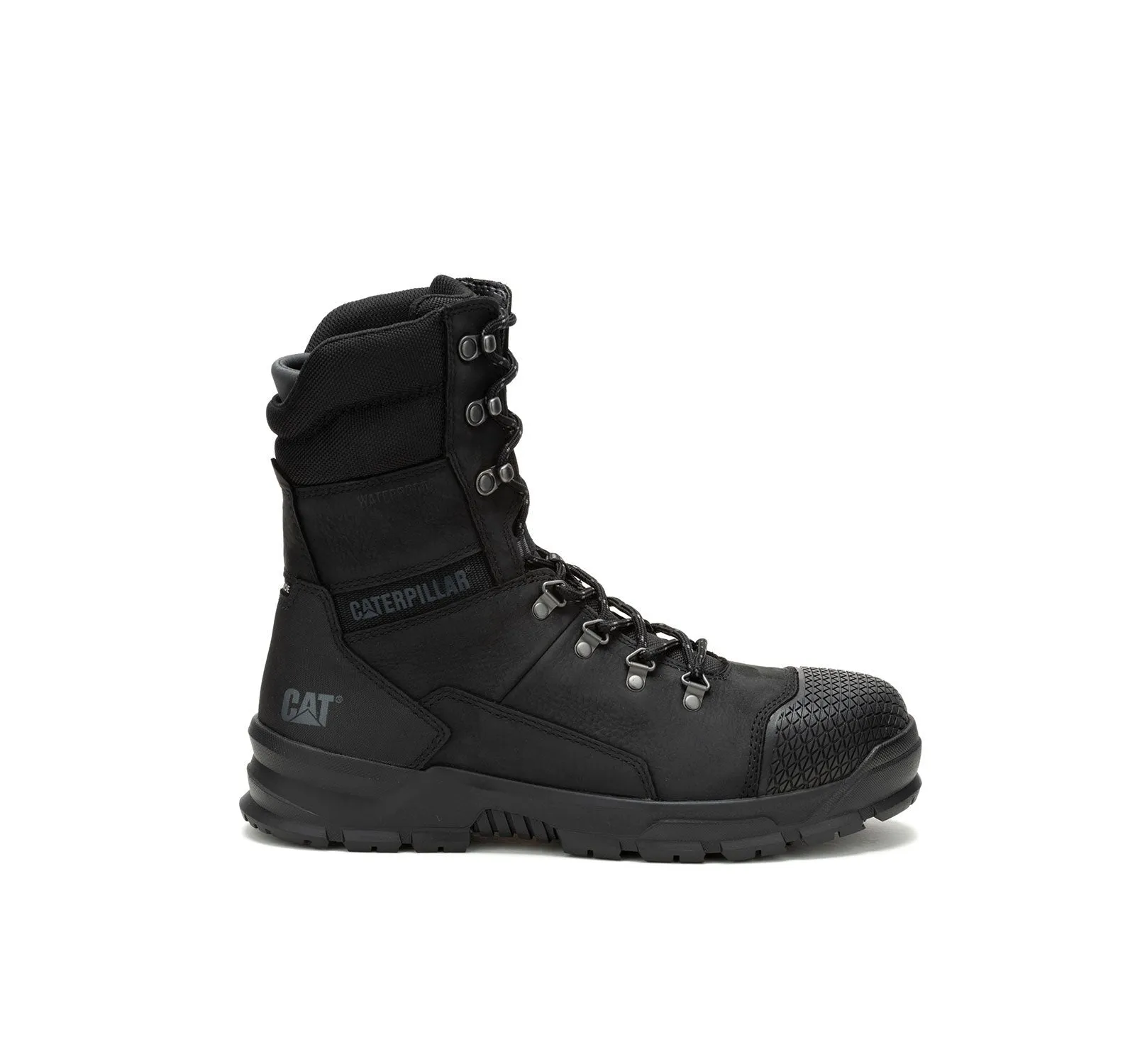 Bottes de travail imperméables à embout d'acier Accomplice X 8 pouces Noir