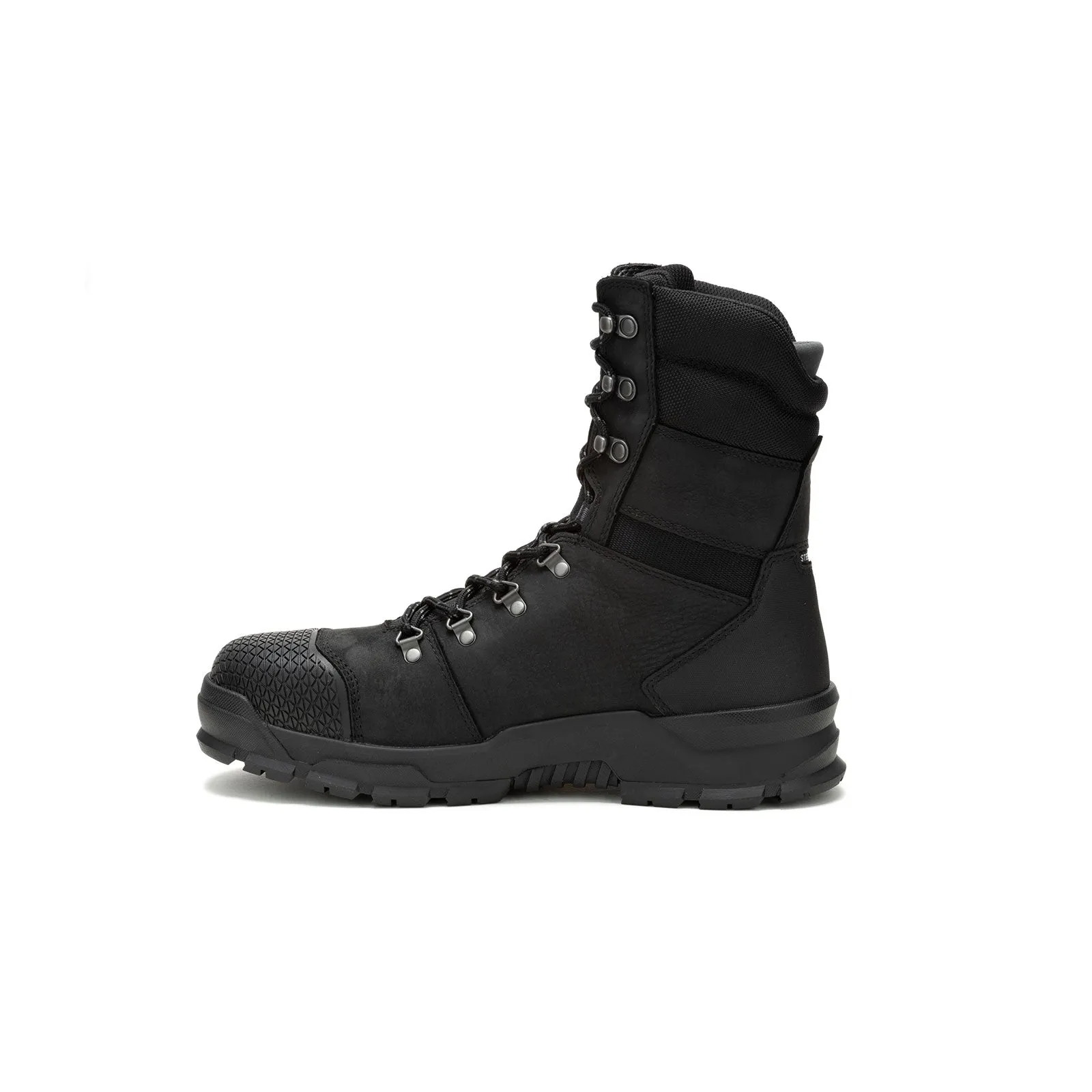 Bottes de travail imperméables à embout d'acier Accomplice X 8 pouces Noir