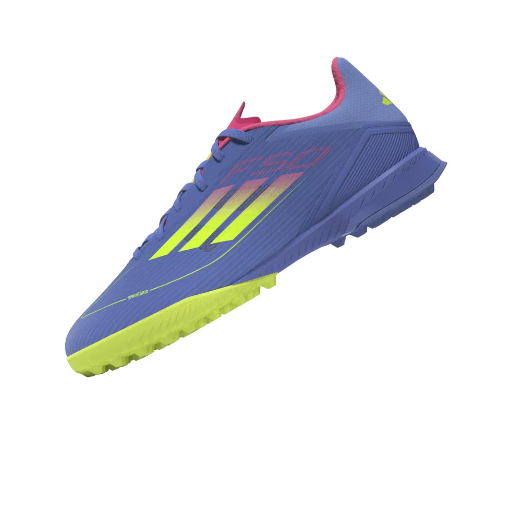 Chaussures de football Adidas F50 League TF pour terrain synthétique - Blufus/Luclem/LucPink
