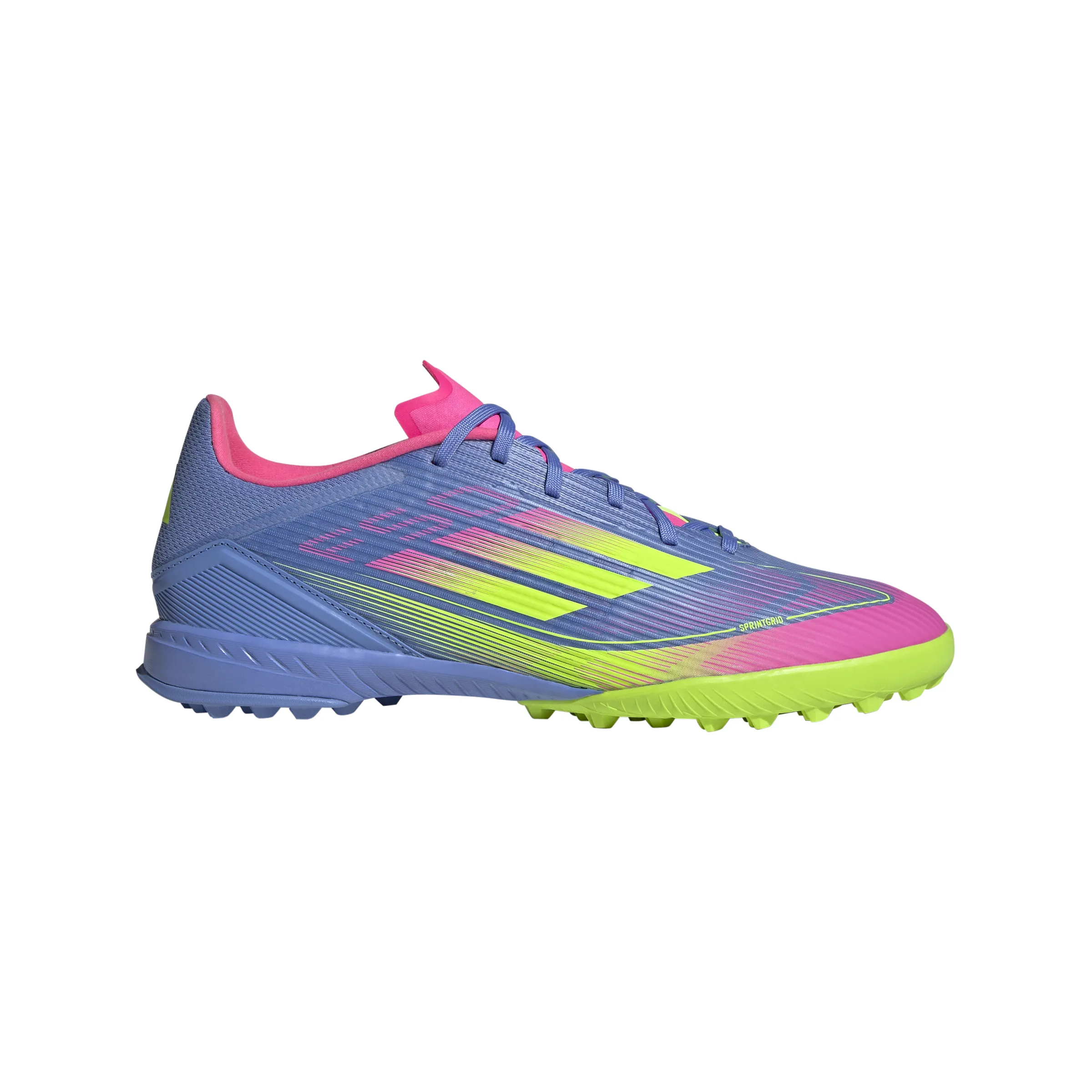 Chaussures de football Adidas F50 League TF pour terrain synthétique - Blufus/Luclem/LucPink