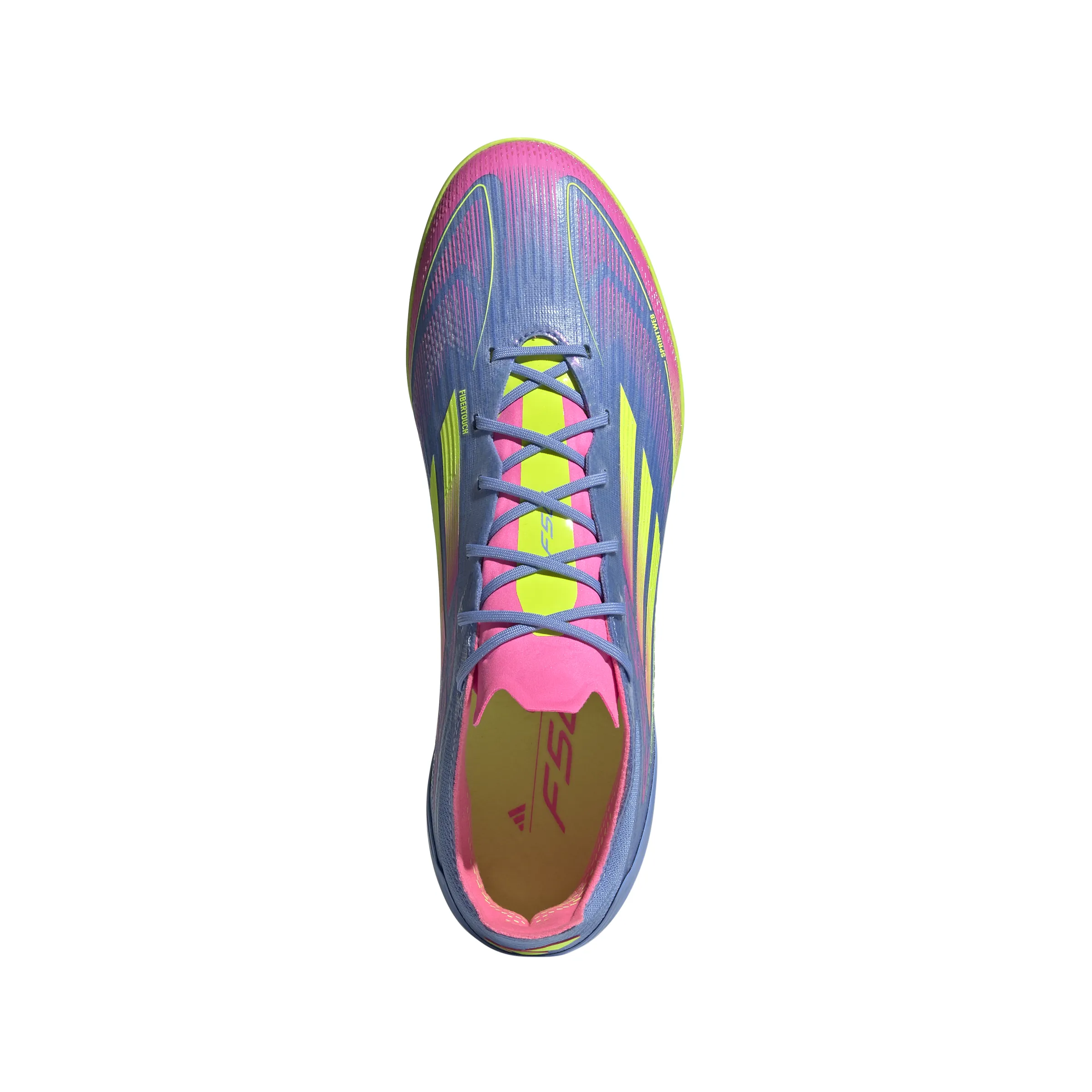 Chaussures de football adidas F50 Pro TF pour terrain synthétique - Blufus/ Luclem/ LucPink