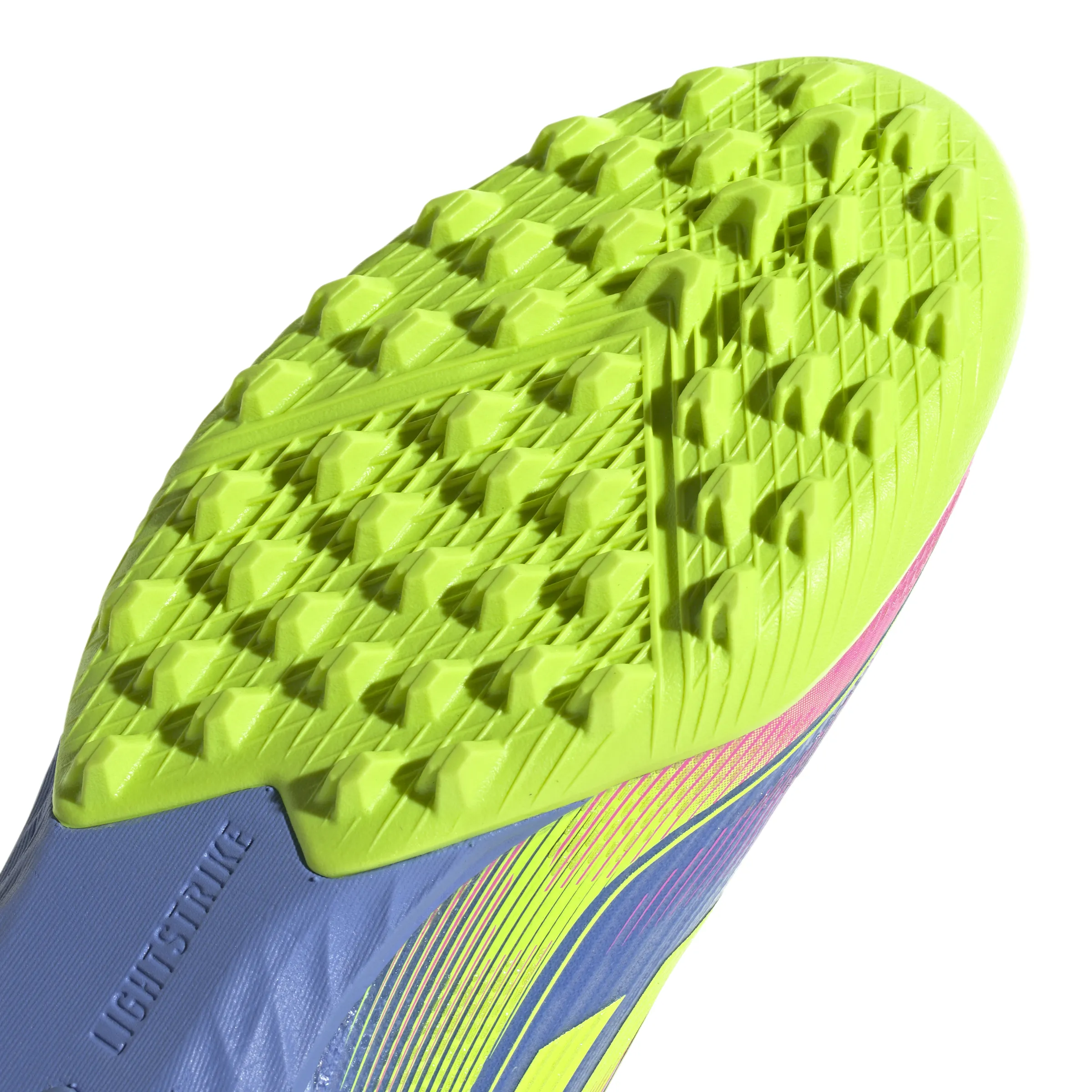 Chaussures de football adidas F50 Pro TF pour terrain synthétique - Blufus/ Luclem/ LucPink