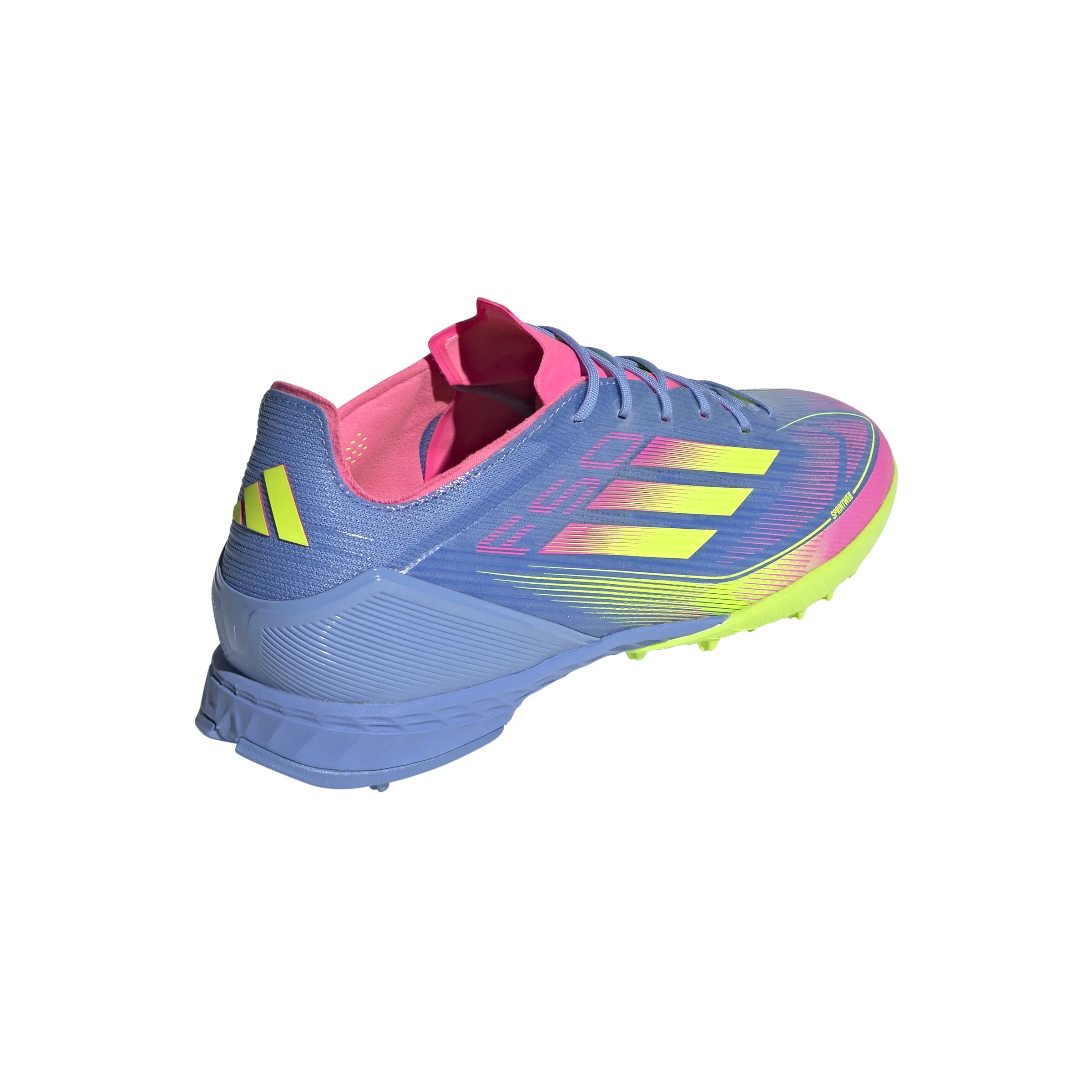 Chaussures de football adidas F50 Pro TF pour terrain synthétique - Blufus/ Luclem/ LucPink