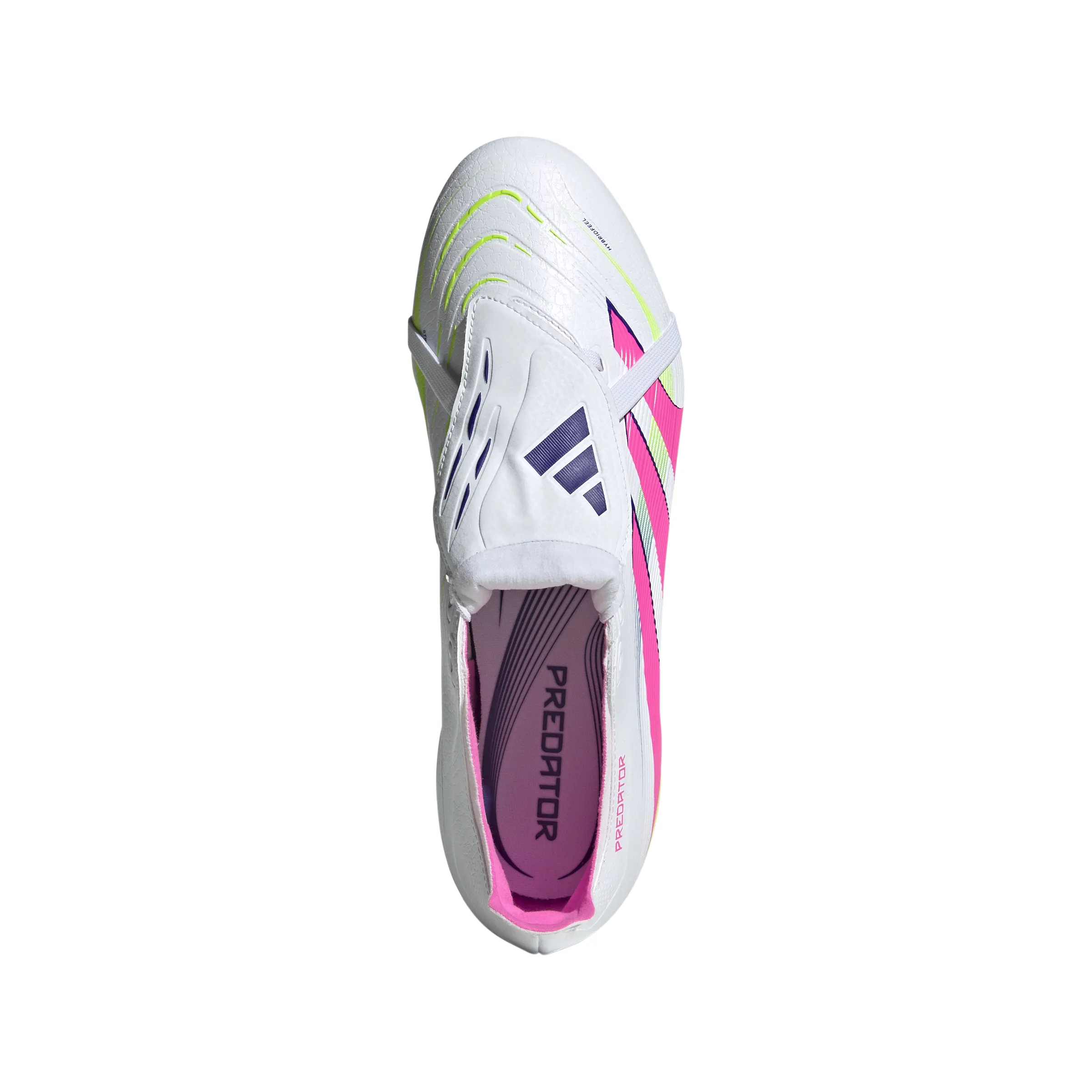 adidas Predator League à languette pliée FG/MG Chaussures de football - Blanc FT/Rose Luc/Luclem