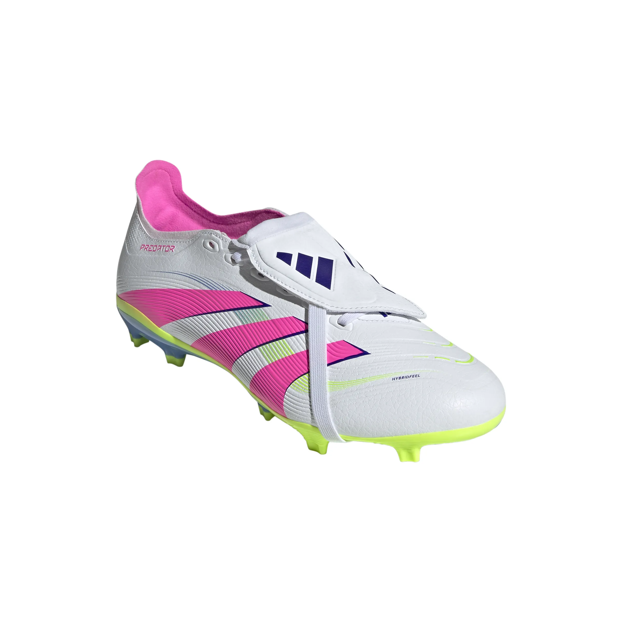 adidas Predator League à languette pliée FG/MG Chaussures de football - Blanc FT/Rose Luc/Luclem