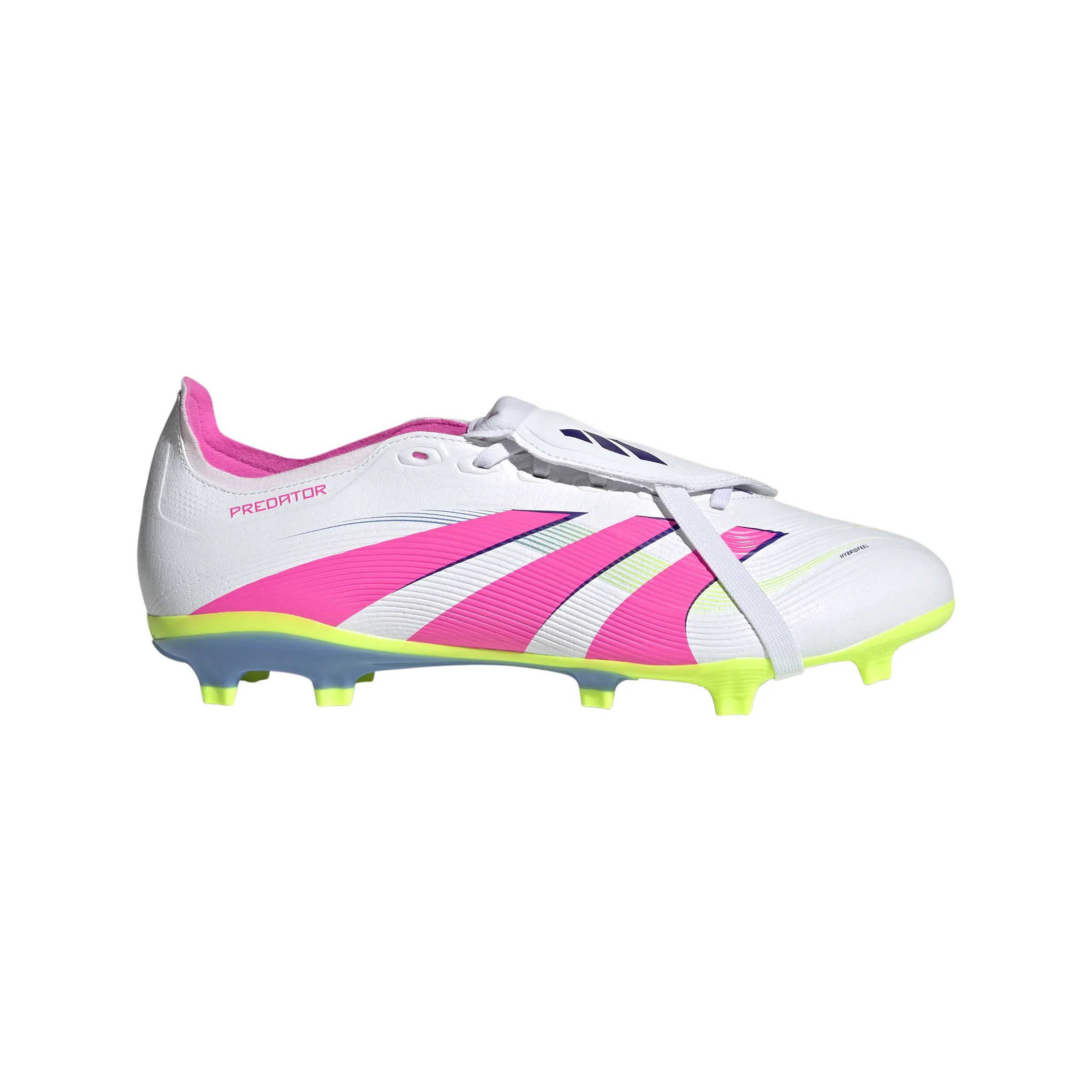 adidas Predator League à languette pliée FG/MG Chaussures de football - Blanc FT/Rose Luc/Luclem