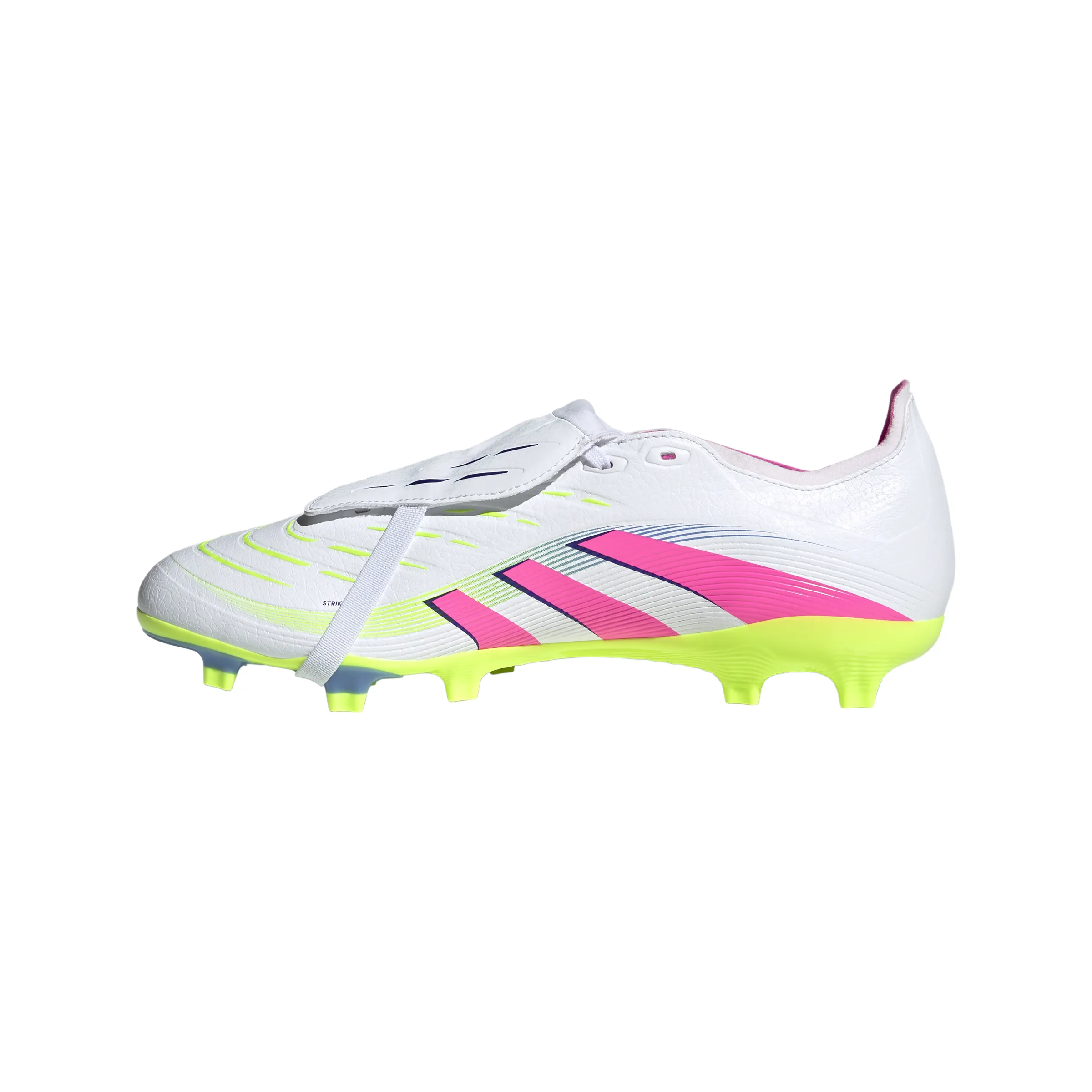 adidas Predator League à languette pliée FG/MG Chaussures de football - Blanc FT/Rose Luc/Luclem