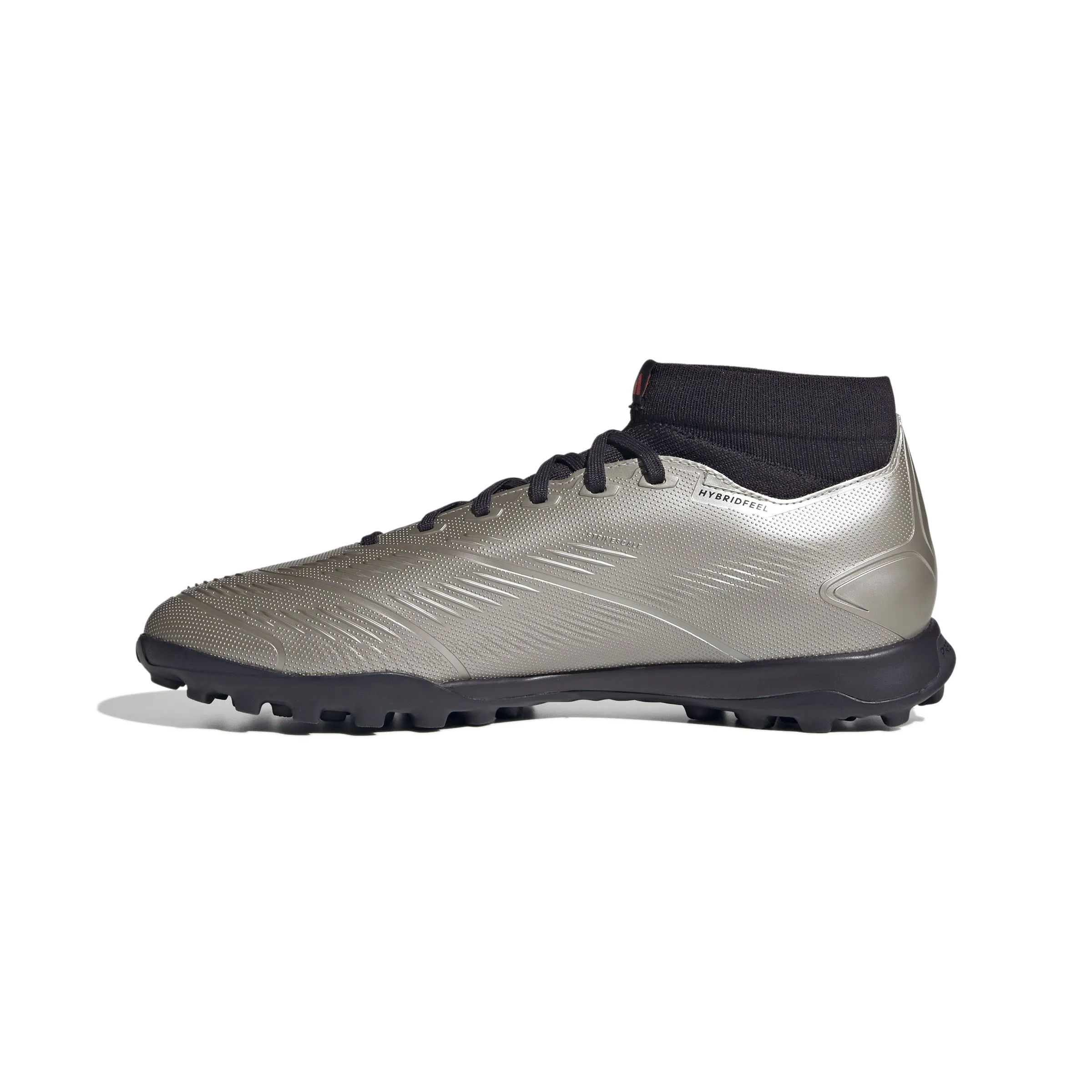 Chaussures de football sur gazon synthétique adidas Predator League MID TF - Plamet/Aurbla/Carbone