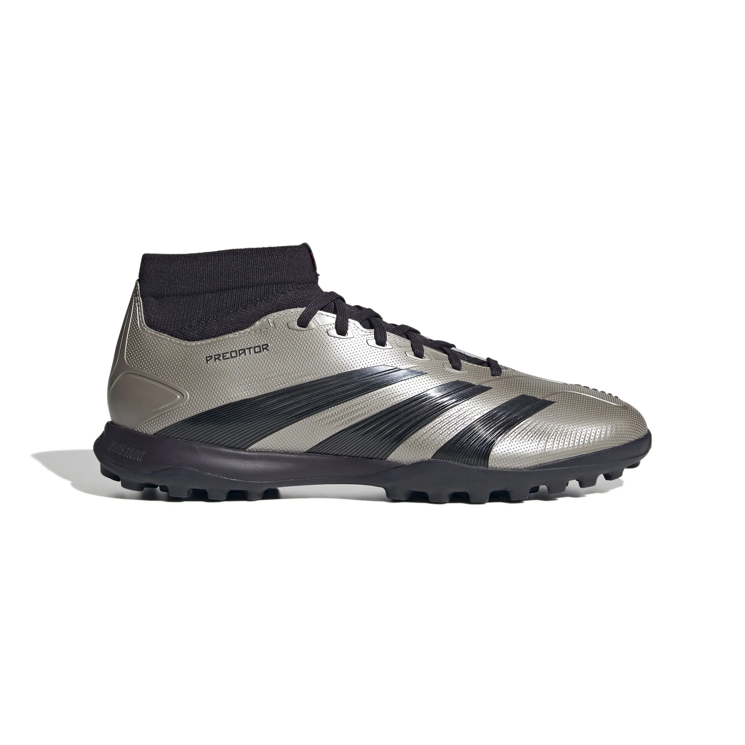 Chaussures de football sur gazon synthétique adidas Predator League MID TF - Plamet/Aurbla/Carbone
