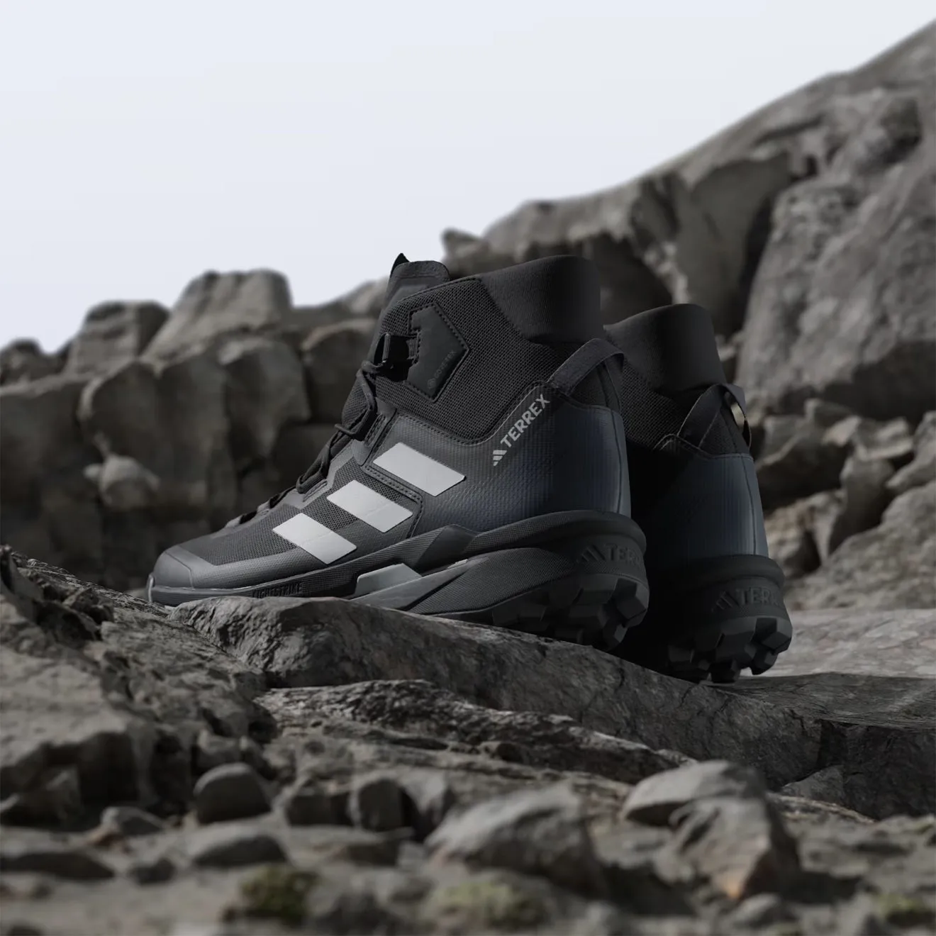 Chaussures de randonnée Adidas Terrex Skychaser Tech GORE-TEX Noir de base / Gris