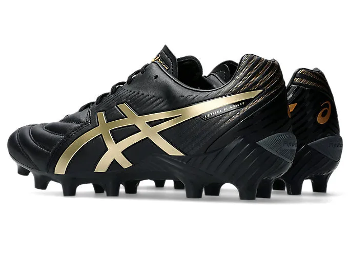 ASICS CHAUSSURES DE FOOTBALL LETHAL FLASH NOIR/OR POUR HOMME Chaussures_Hommes-Asics