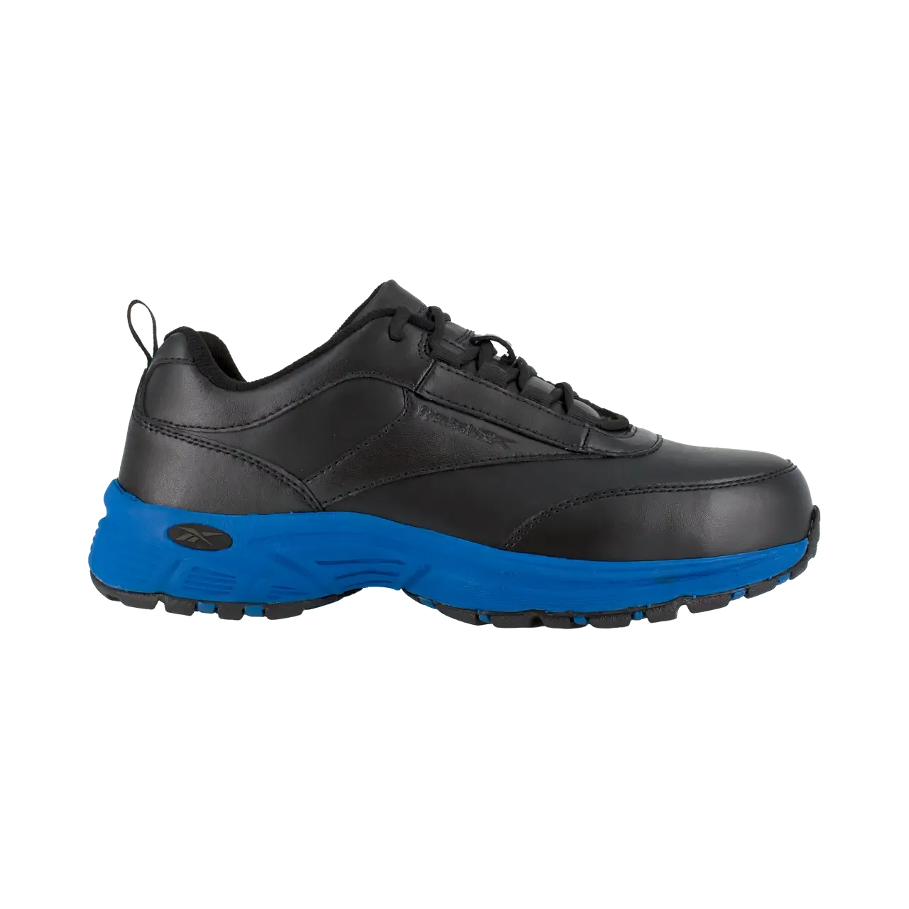 Chaussure de travail sportive Ateron à embout d'accier Noir/Bleu