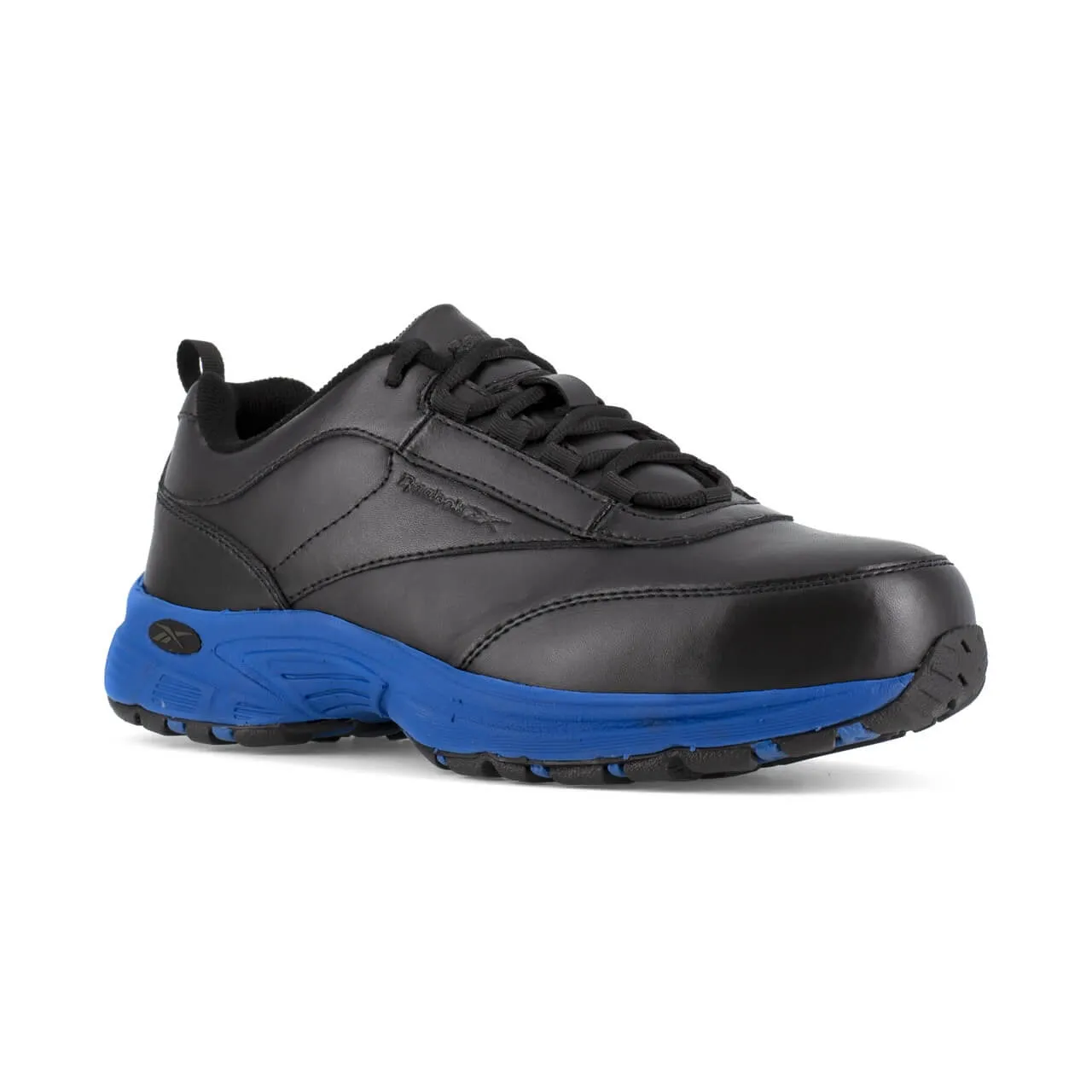 Chaussure de travail sportive Ateron à embout d'accier Noir/Bleu