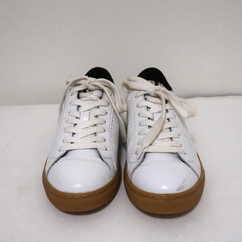 ba&sh Costa Baskets Basses Blanc & Noir Cuire Taille 37