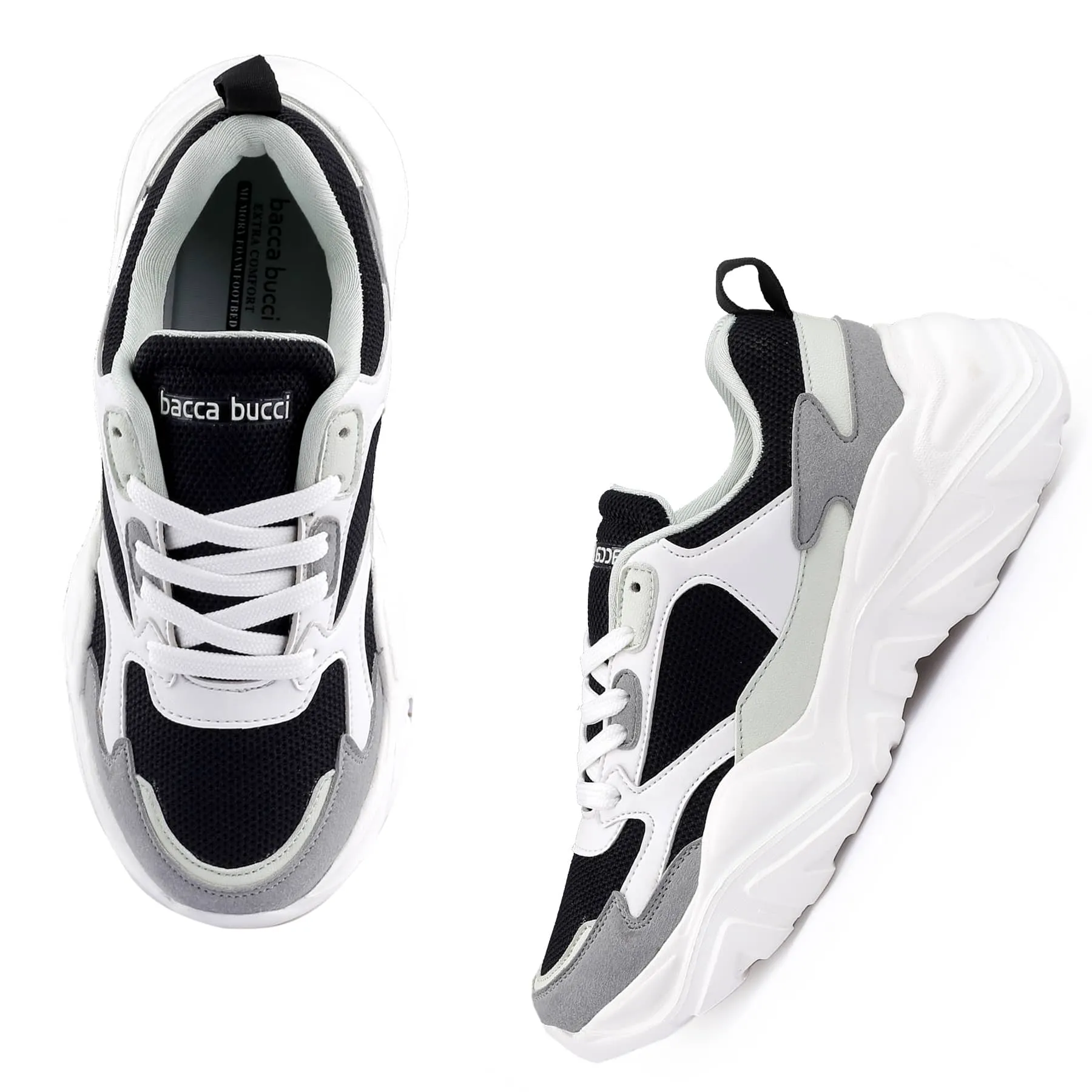 Bacca Bucci SPARK Chaussures de sport à plateforme basse ColorBlock pour femmes | Sneakers StreetWear volumineuses