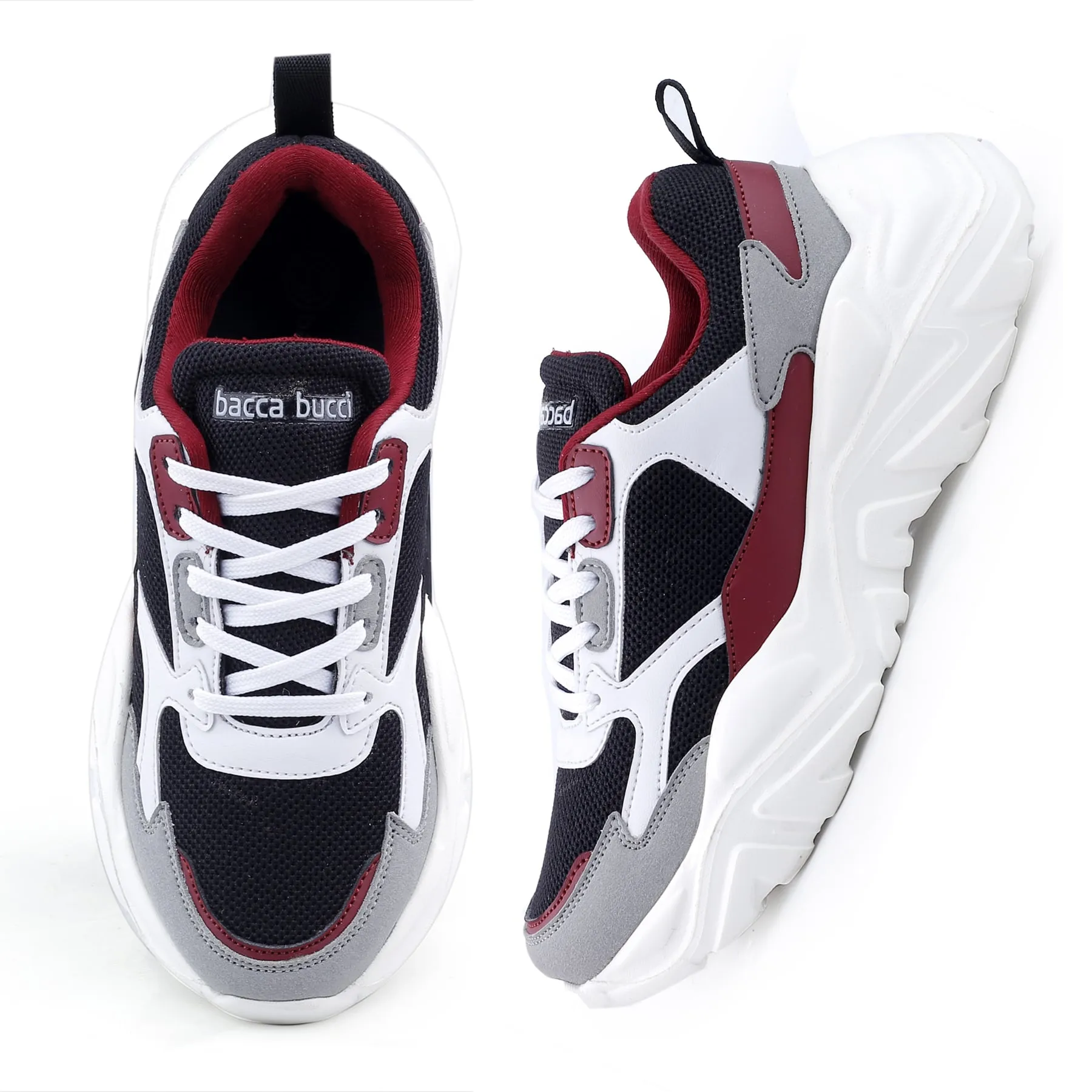 Bacca Bucci SPARK Chaussures de sport à plateforme basse ColorBlock pour femmes | Sneakers StreetWear volumineuses