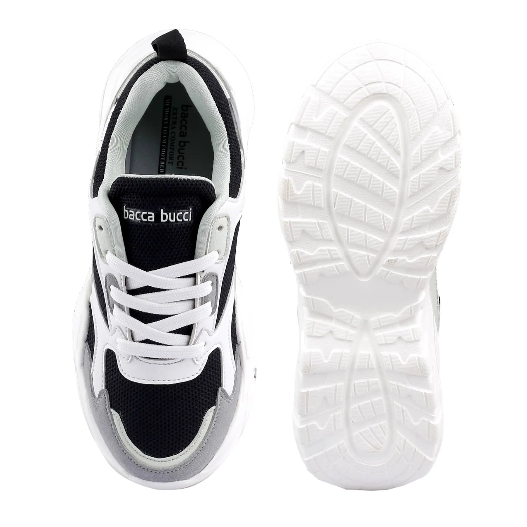Bacca Bucci SPARK Chaussures de sport à plateforme basse ColorBlock pour femmes | Sneakers StreetWear volumineuses
