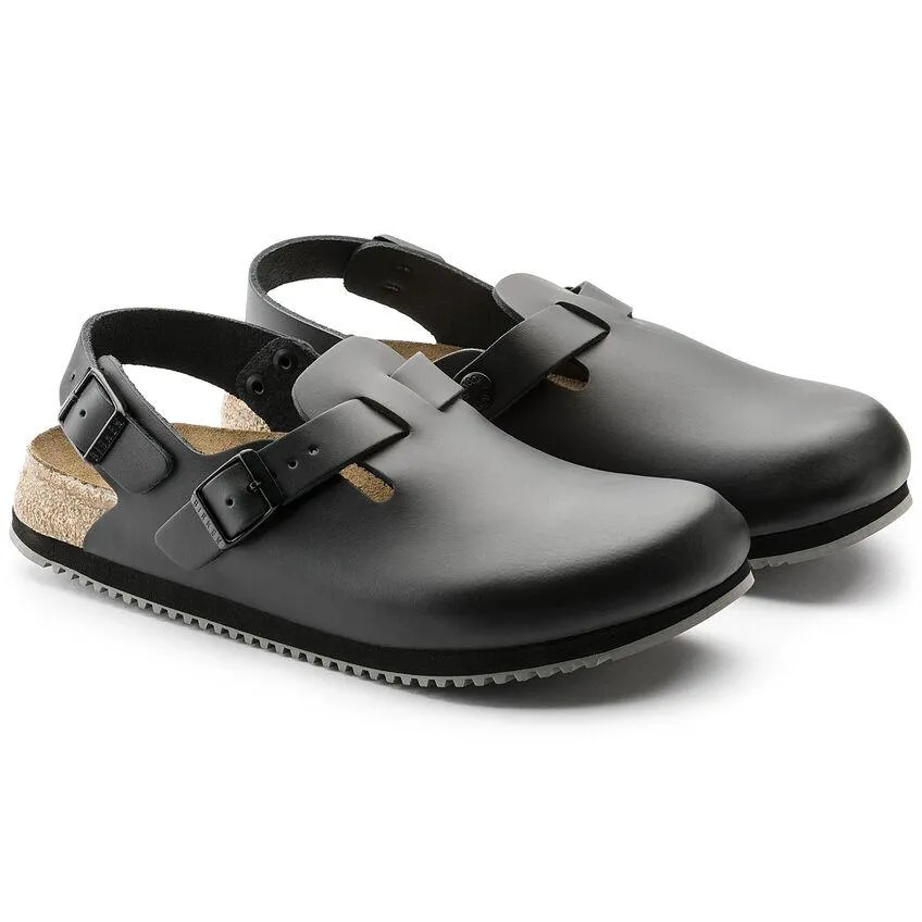 Birkenstock Homme Tokio Supergrip Cuir Noir