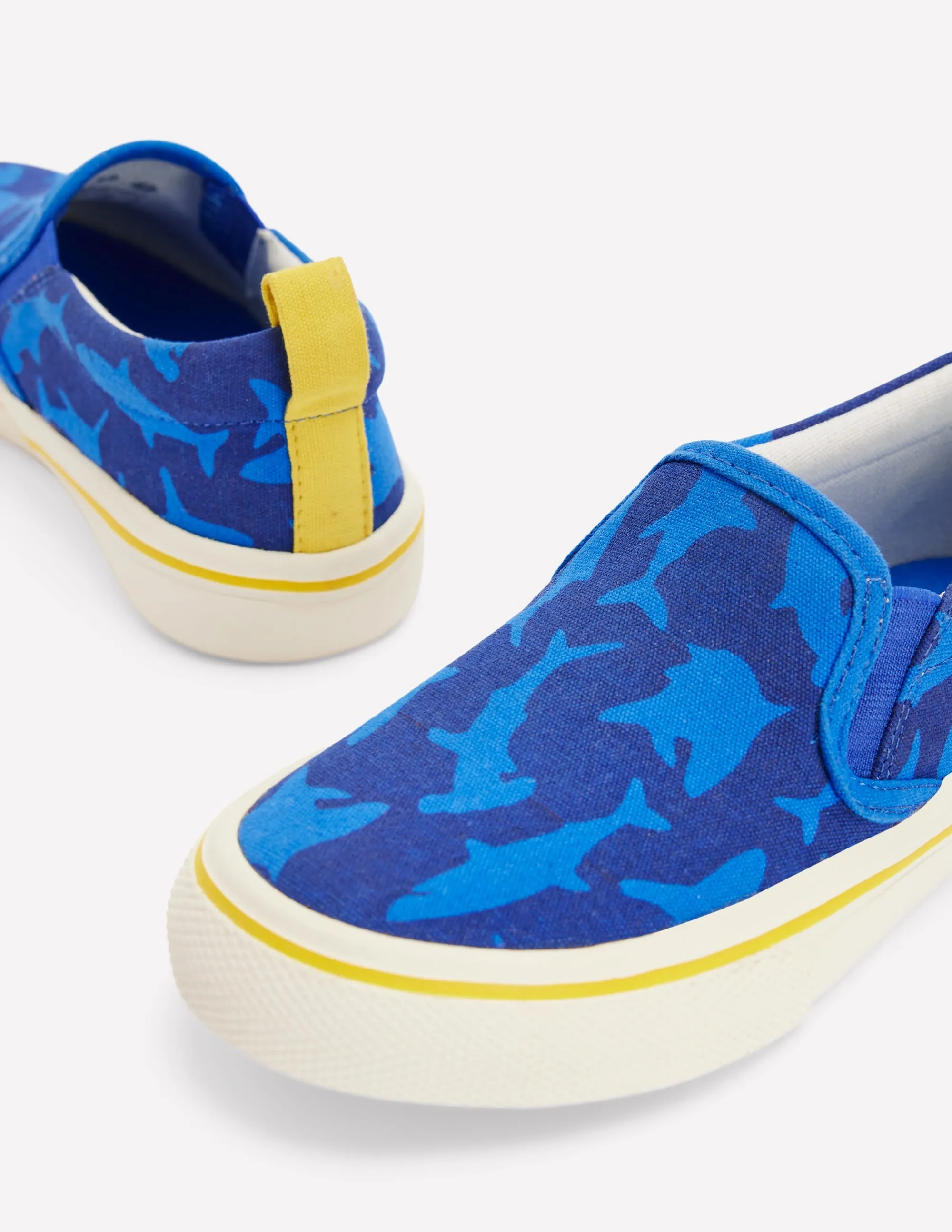 Baskets Slip-On Canvas - Bleu Starboard Sharks