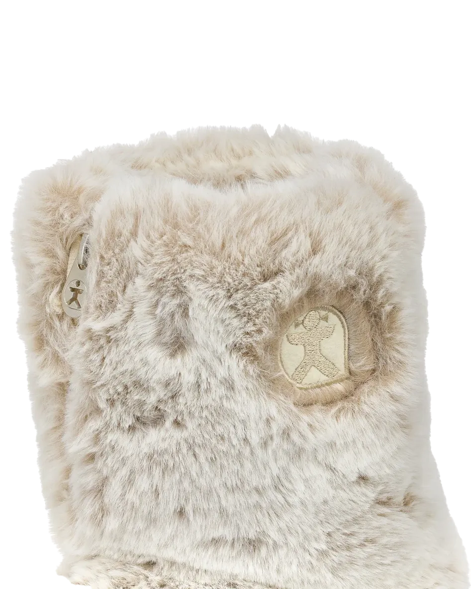 Bottes pantoufles en fausse fourrure de luxe Cole en furet