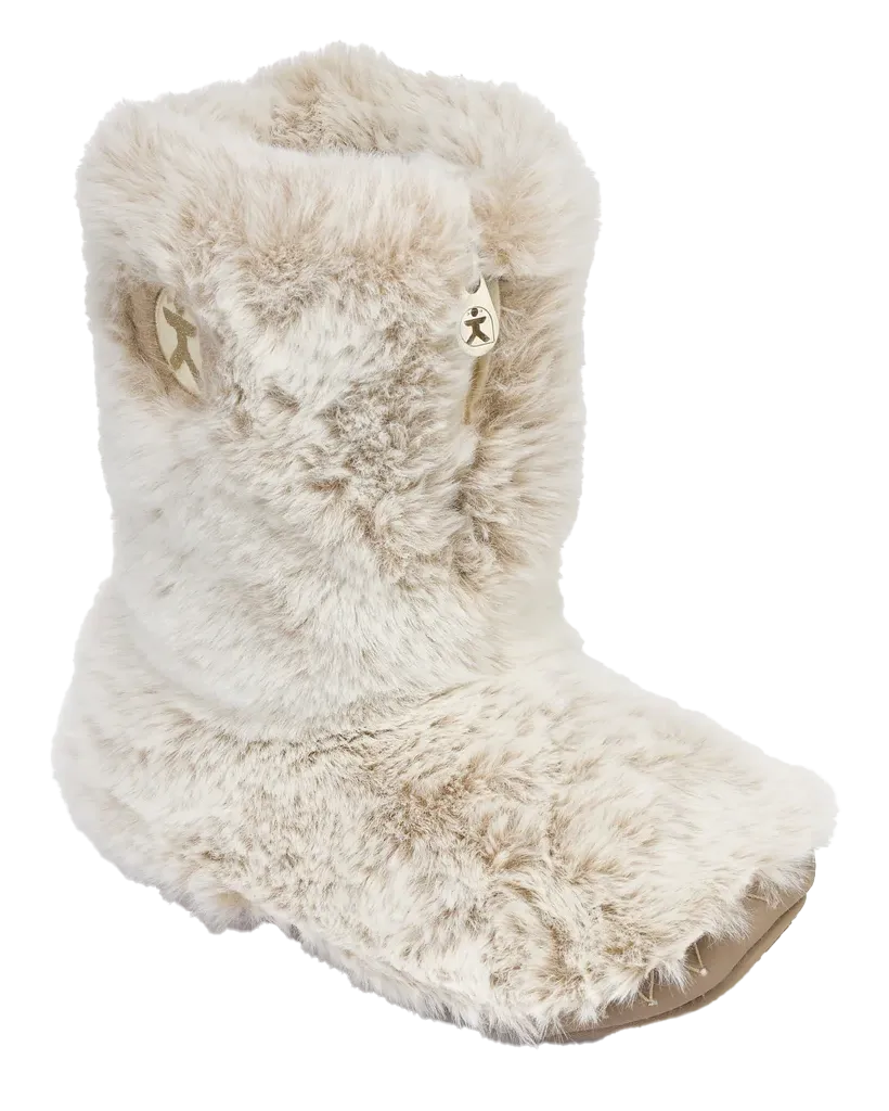 Bottes pantoufles en fausse fourrure de luxe Cole en furet