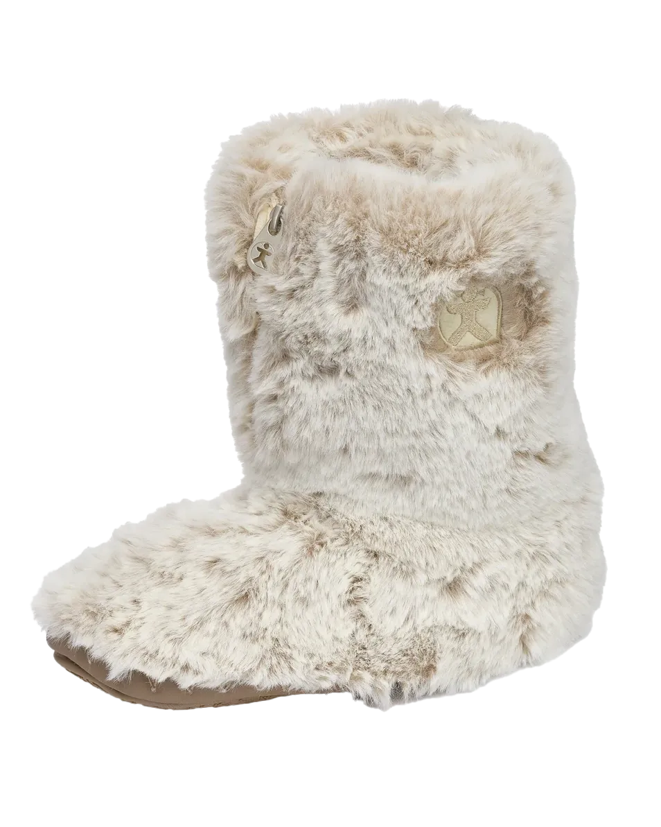 Bottes pantoufles en fausse fourrure de luxe Cole en furet