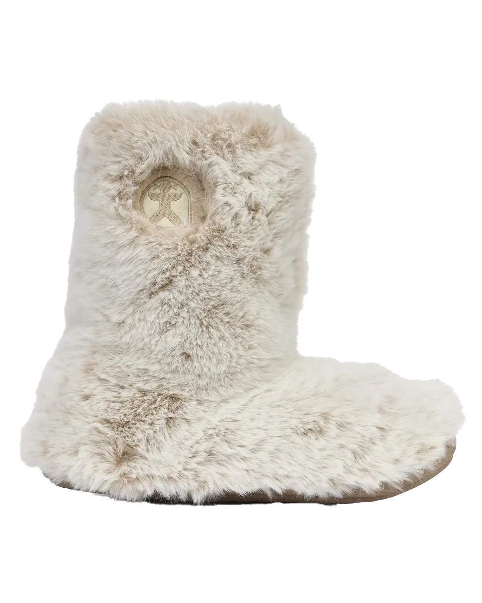 Bottes pantoufles en fausse fourrure de luxe Cole en furet