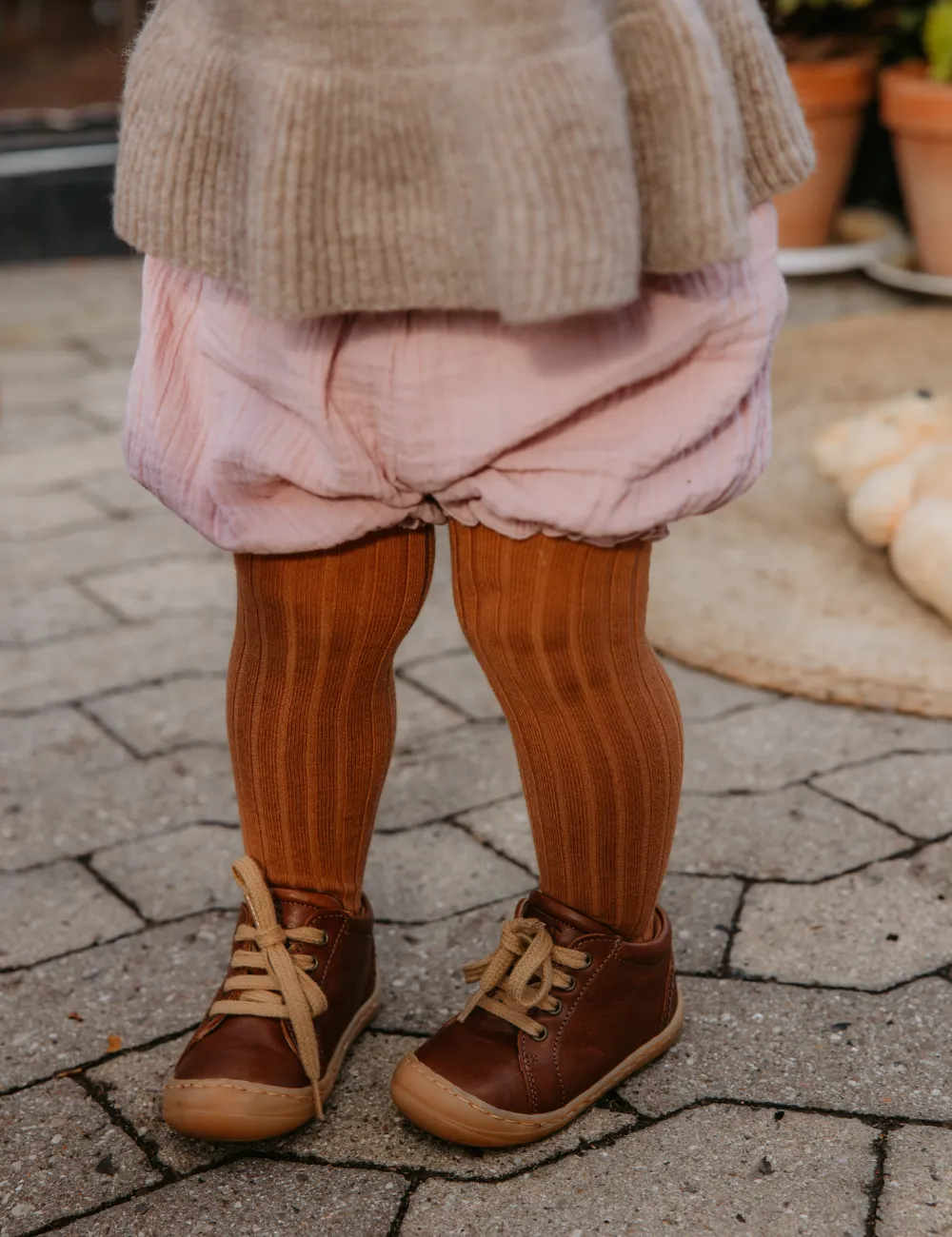 Lacets de chaussures quotidiennes - Noisette