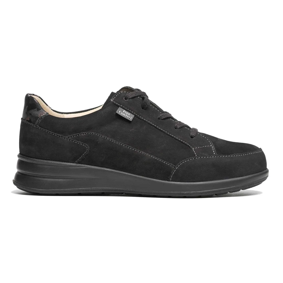 Finn Comfort Femme Prato Noir/Bordeaux Nubuck