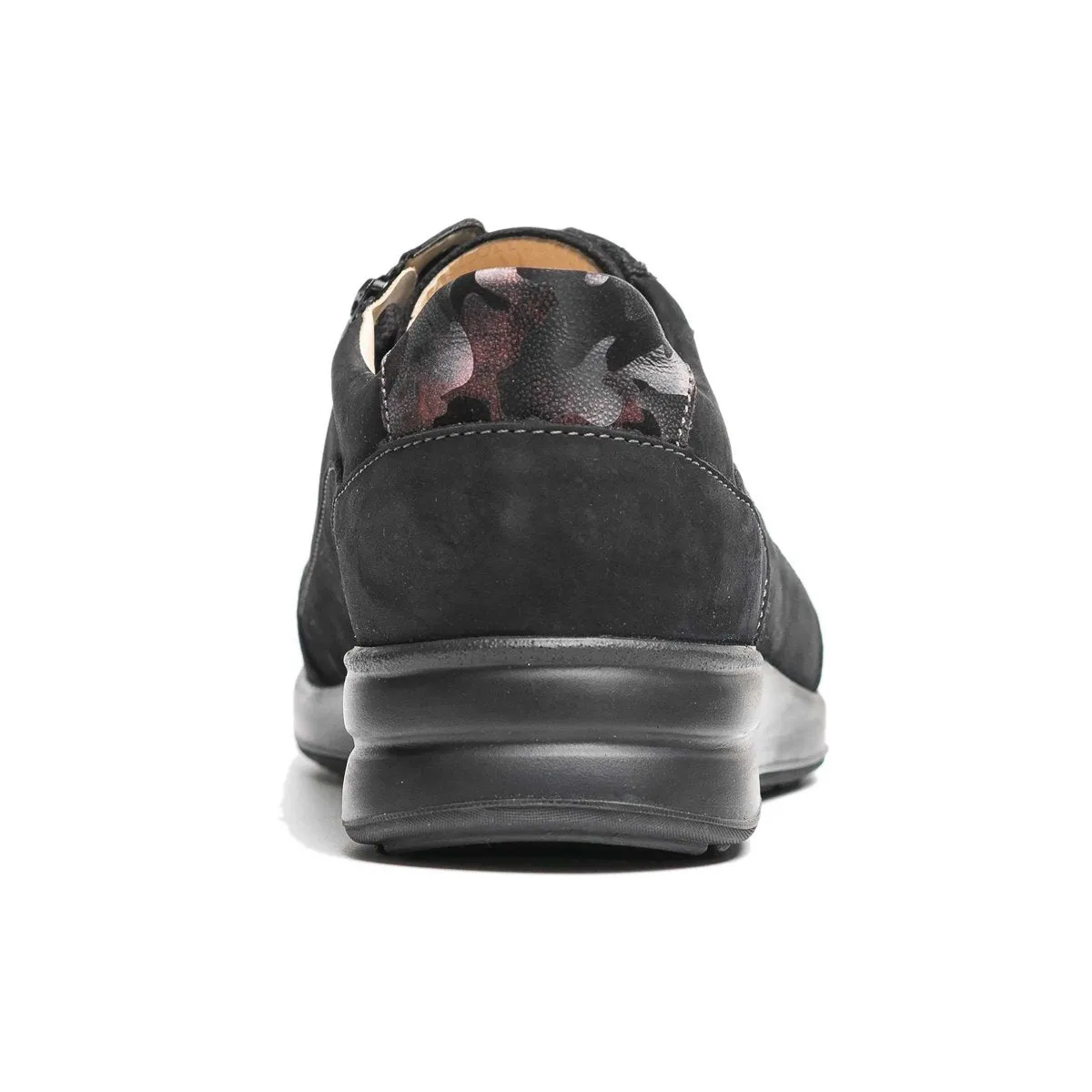 Finn Comfort Femme Prato Noir/Bordeaux Nubuck