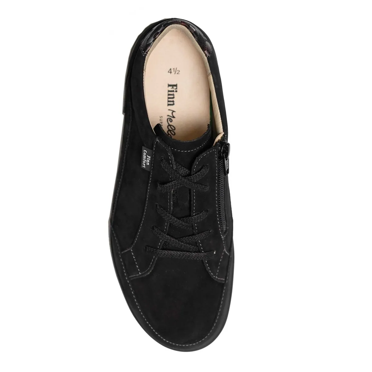 Finn Comfort Femme Prato Noir/Bordeaux Nubuck