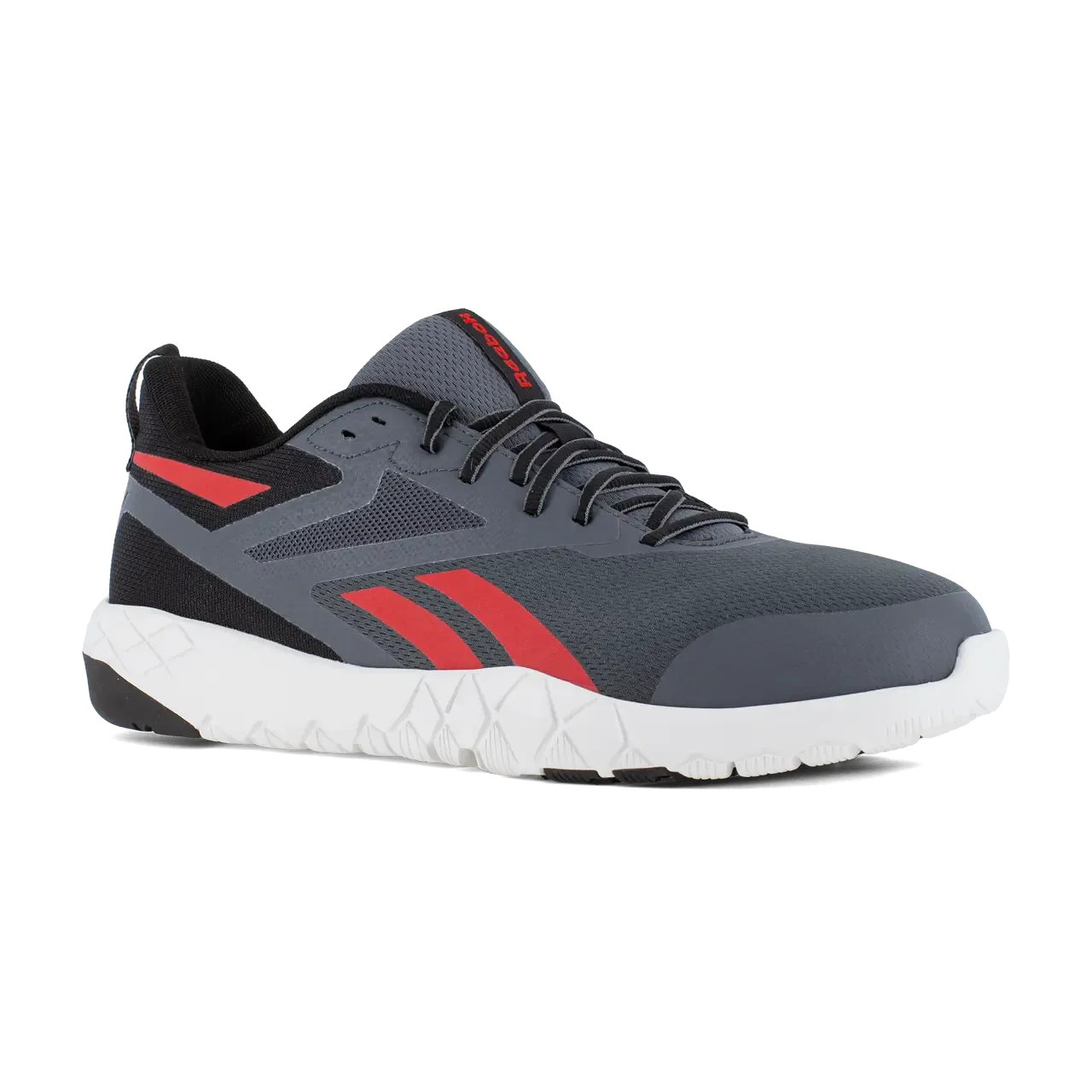 Chaussure de travail sportive Flexagon Force Xl à embout composite Gris/Rouge