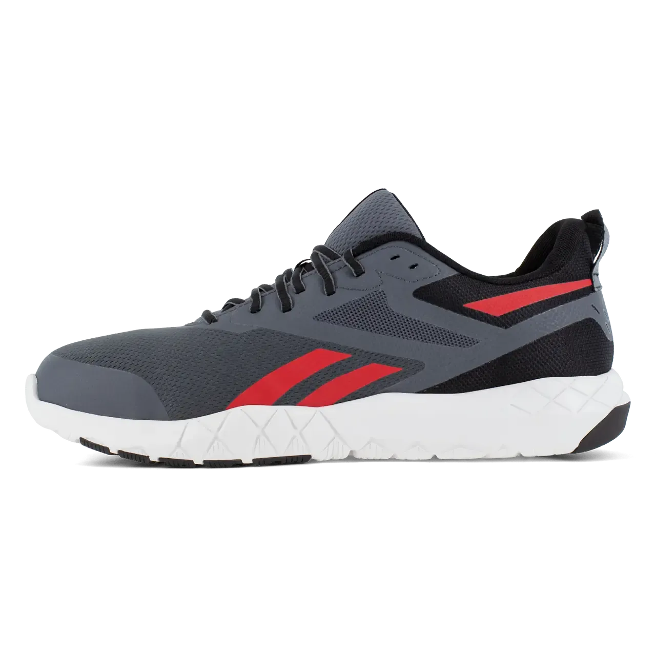 Chaussure de travail sportive Flexagon Force Xl à embout composite Gris/Rouge
