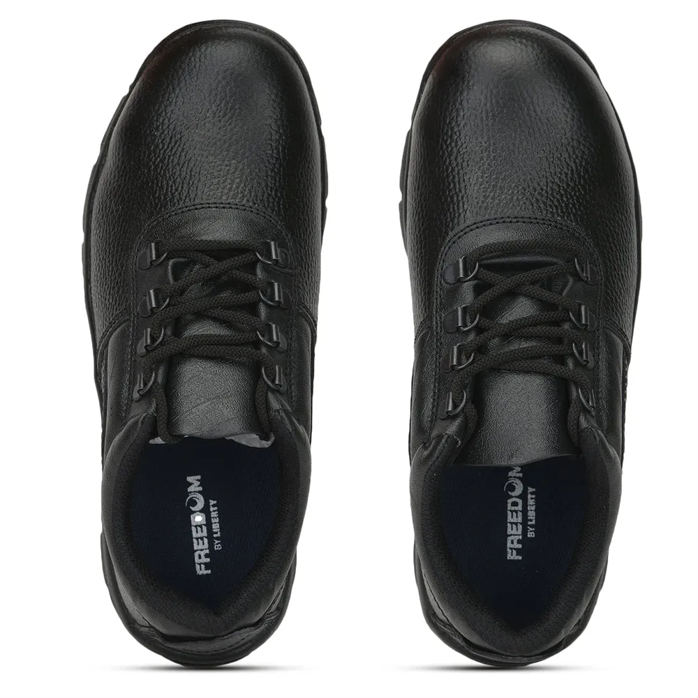 Chaussures à Lacets Décontractées Freedom Pour Hommes (Noir) ARMOUR-ST Par Liberty