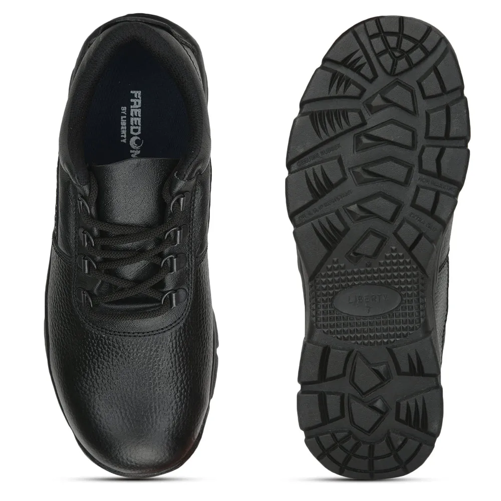 Chaussures à Lacets Décontractées Freedom Pour Hommes (Noir) ARMOUR-ST Par Liberty