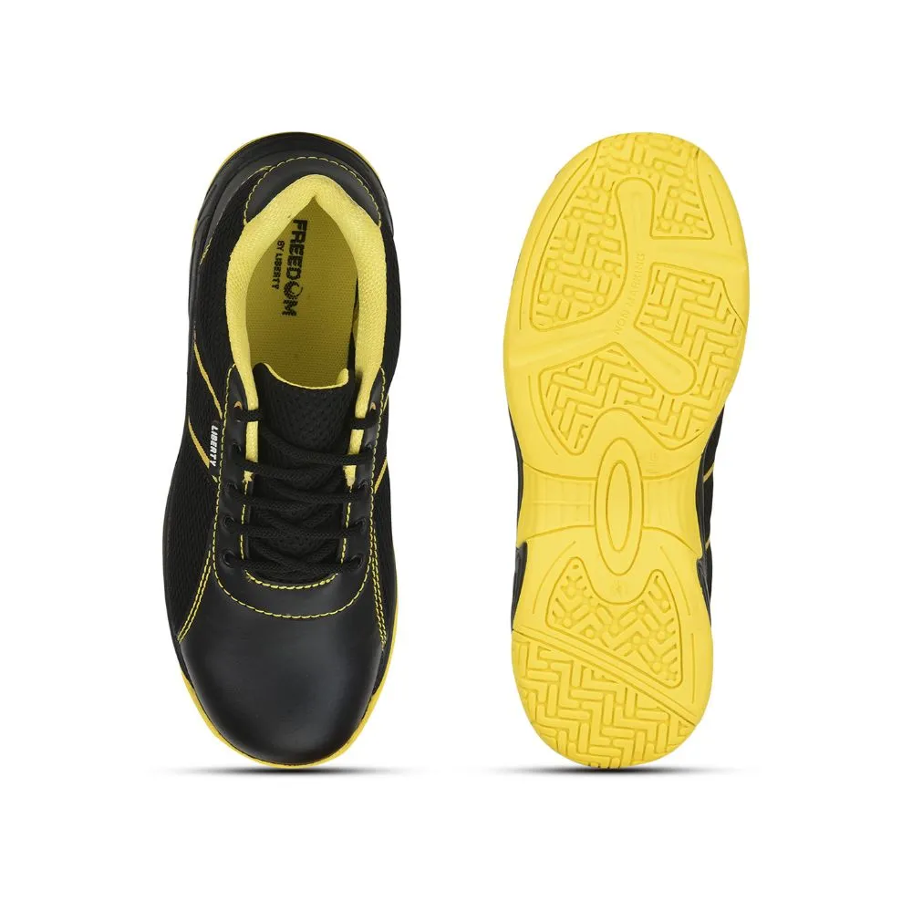 Chaussures de sécurité à lacets jaune Freedom pour hommes ROCKELETST par Liberty