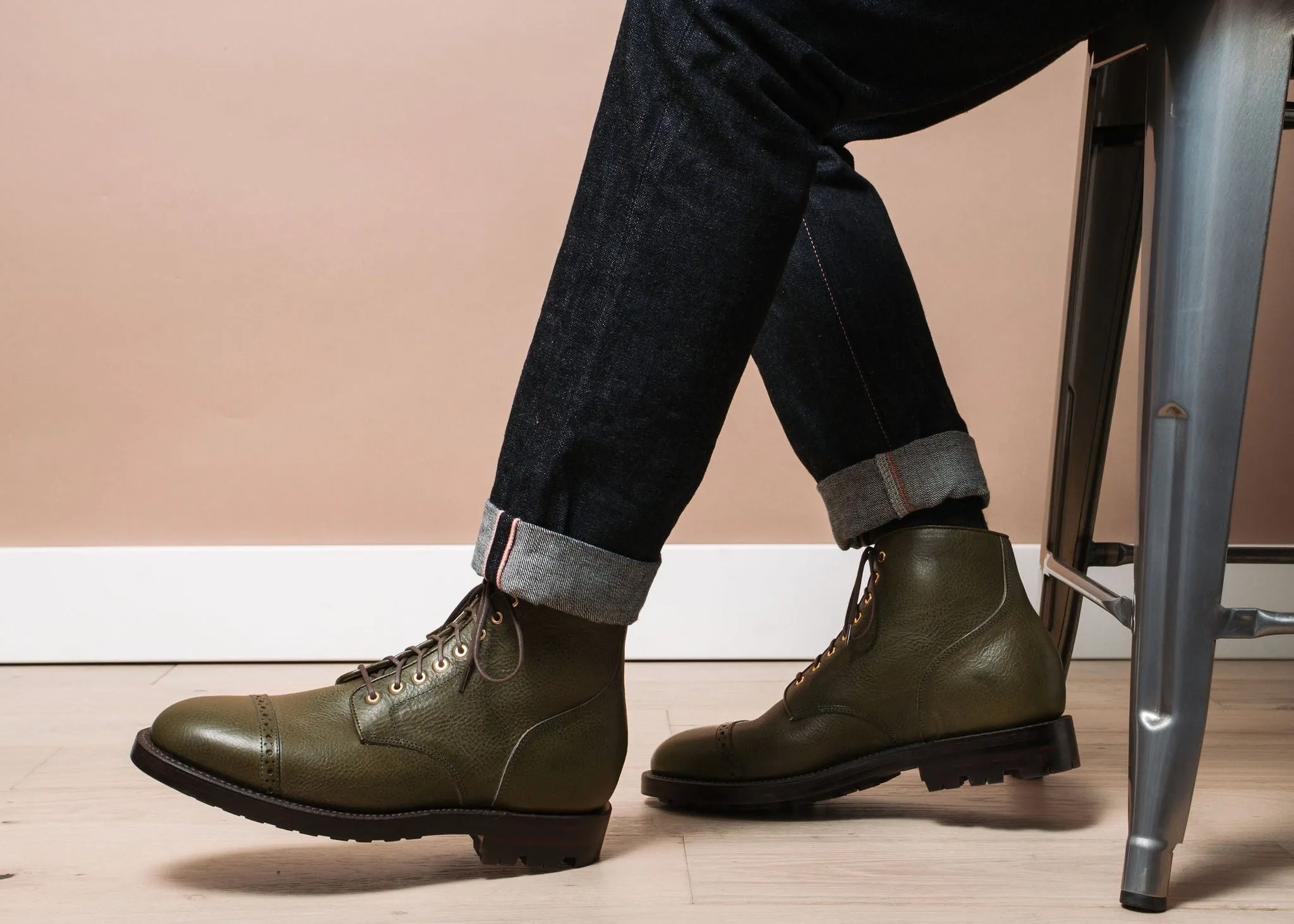 Bottes Garrison Olive Boîte Minerva