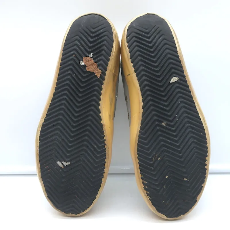 Golden Goose Superstar Baskets Basses en Toile Grise et Suède Taille 37