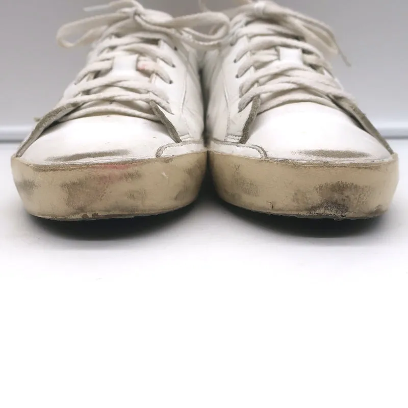 Golden Goose Superstar Tie Dye Sneakers Basses en Cuir Blanc Taille 37