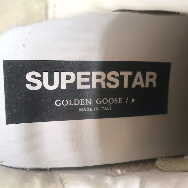 Golden Goose Superstar Tie Dye Sneakers Basses en Cuir Blanc Taille 37