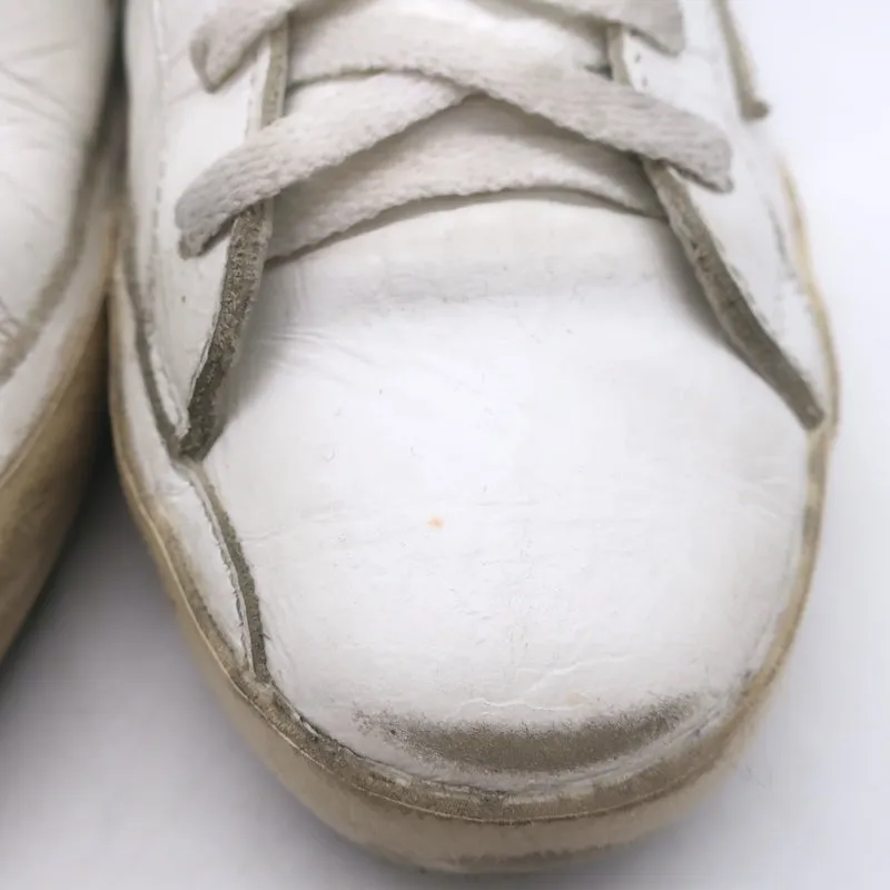 Golden Goose Superstar Tie Dye Sneakers Basses en Cuir Blanc Taille 37