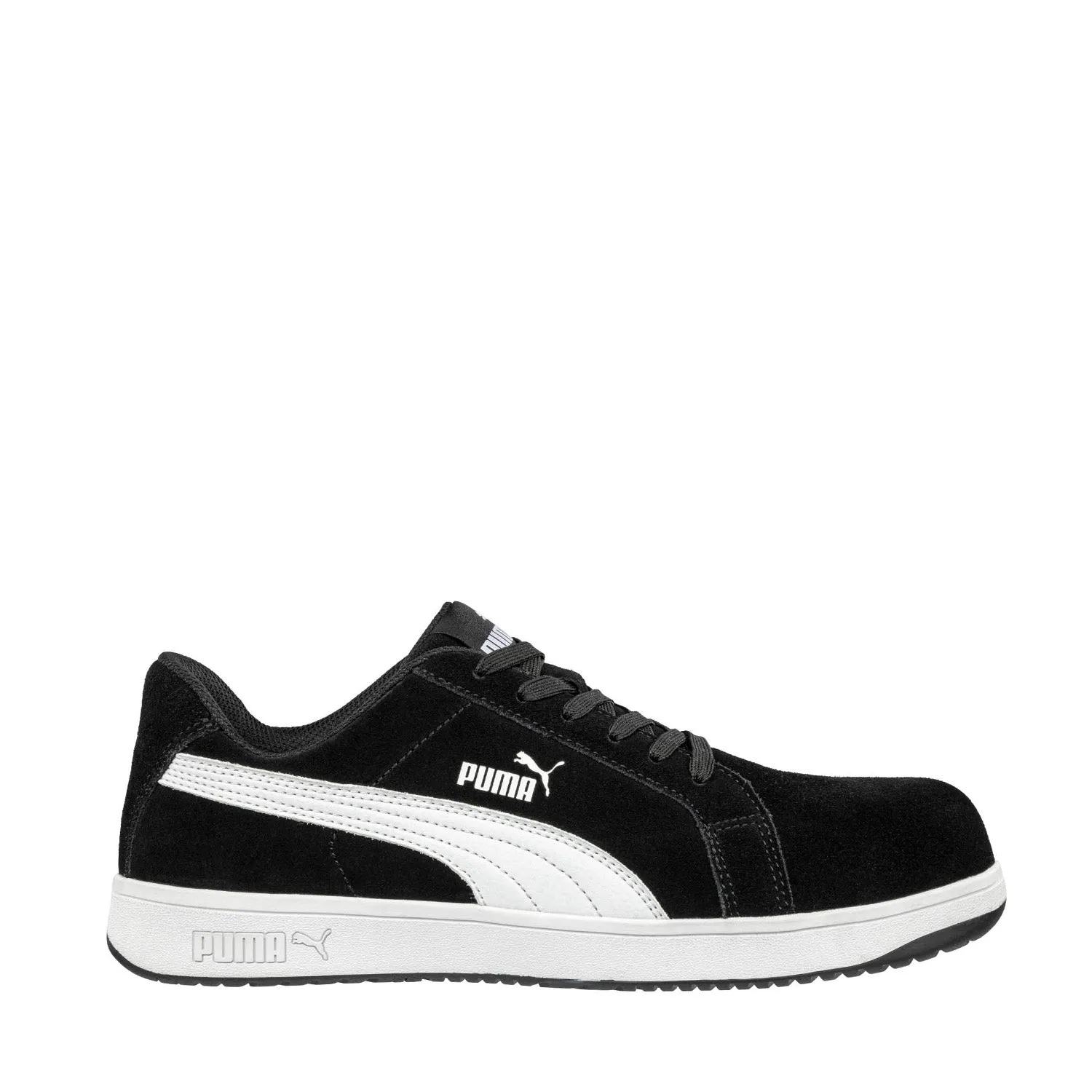 Chaussure Homme Basse en Suède Iconique à Embout Composite Noir