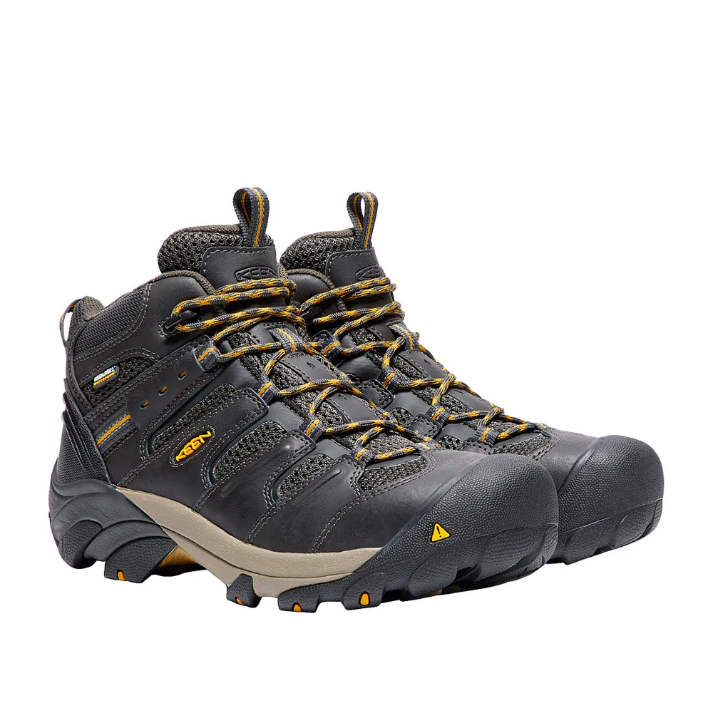KEEN Utility Chaussure de travail à embout d'acier imperméable Lansing Mid pour hommes
