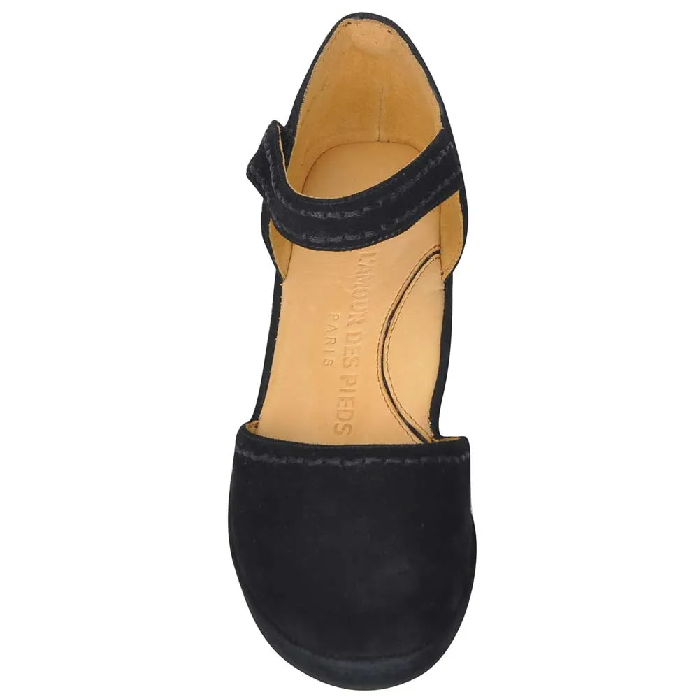L'Amour Des Pieds Femme Orva Suède Noir