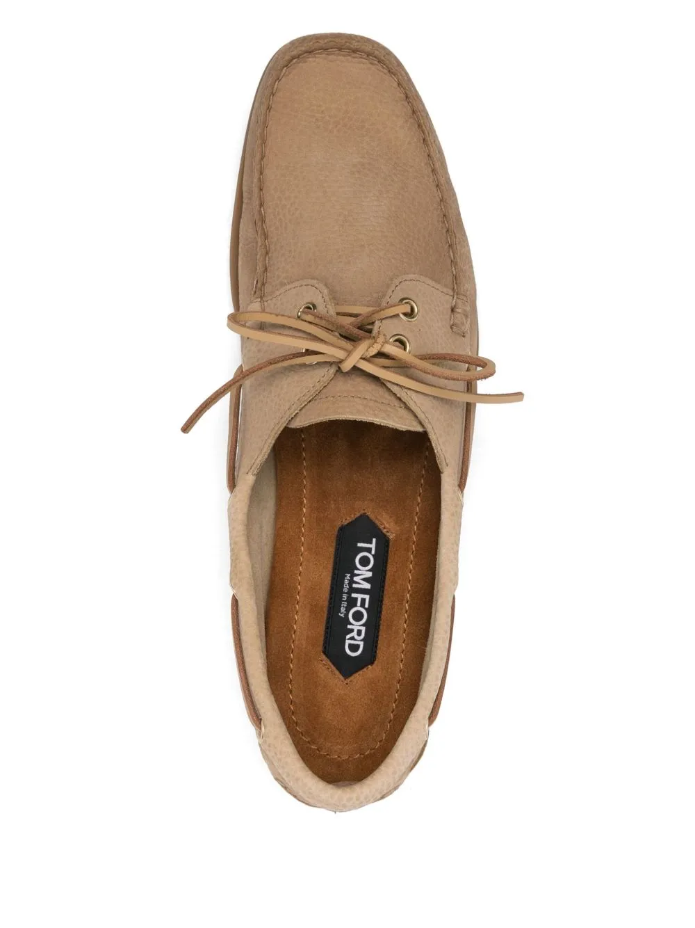 Chaussures bateau en cuir