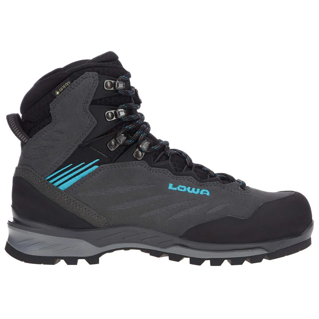 Bottes de randonnée cheville femme Lowa Cadin II GTX Mid en suédine et textile