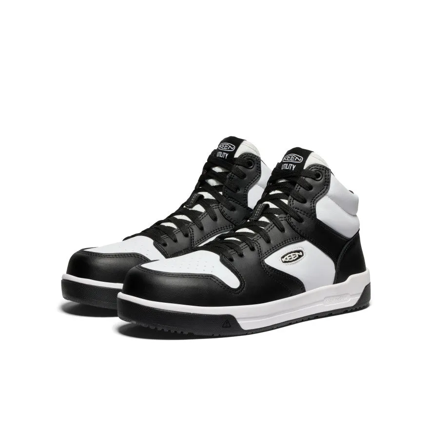 Chaussure de travail Overton Mid pour homme (embout en carbone) | Blanc étoile/Noir