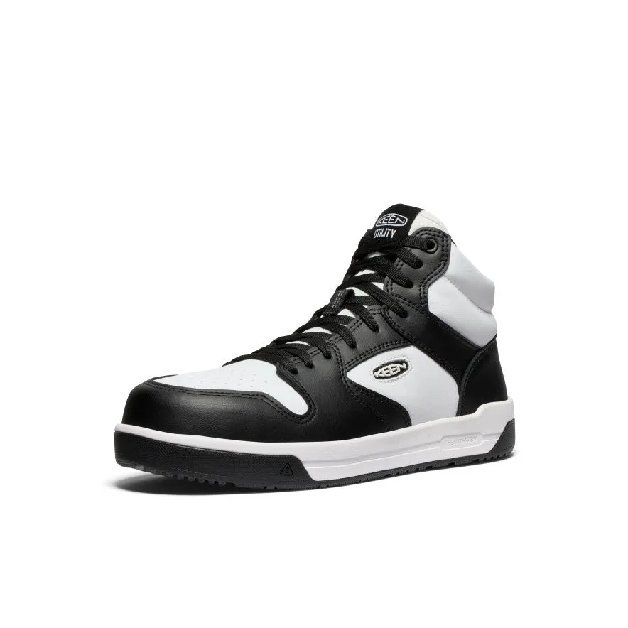 Chaussure de travail Overton Mid pour homme (embout en carbone) | Blanc étoile/Noir