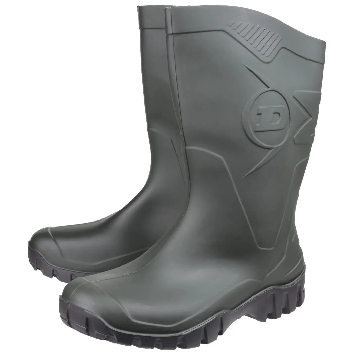 Bottes en caoutchouc Dee de Dunlop pour homme, à large ajustement, longueur mollet