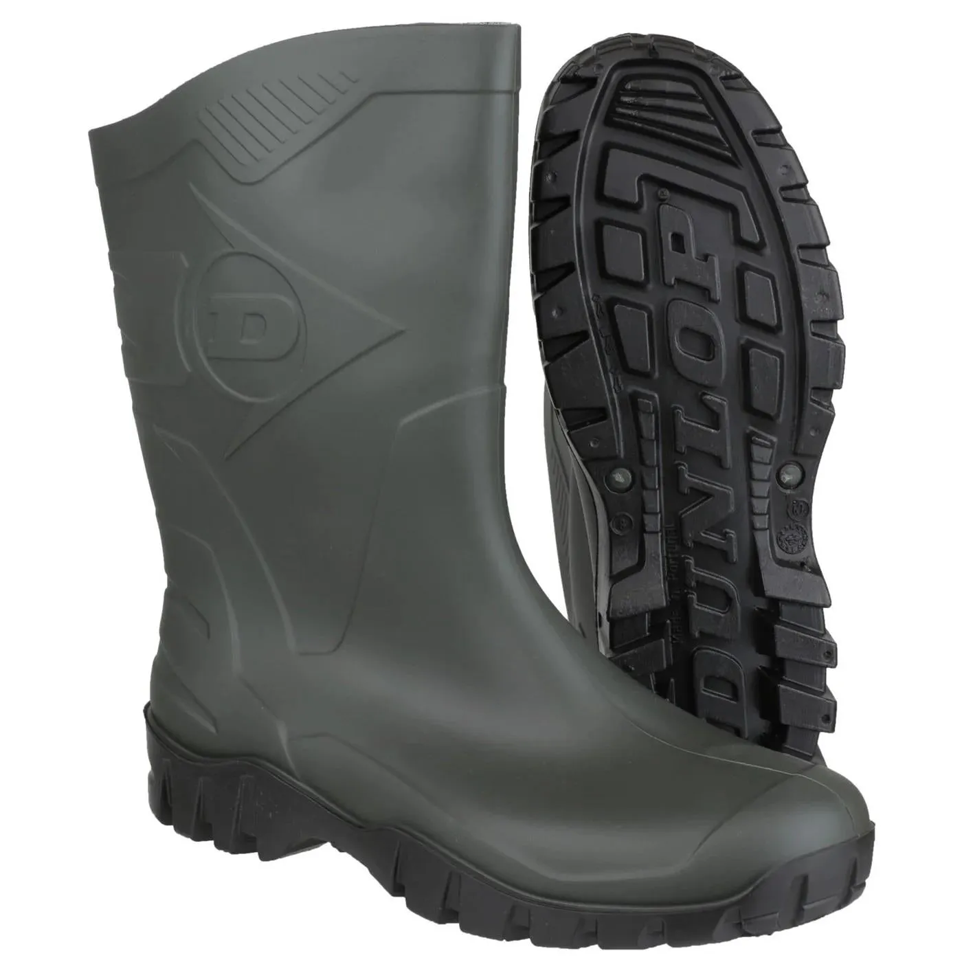 Bottes en caoutchouc Dee de Dunlop pour homme, à large ajustement, longueur mollet